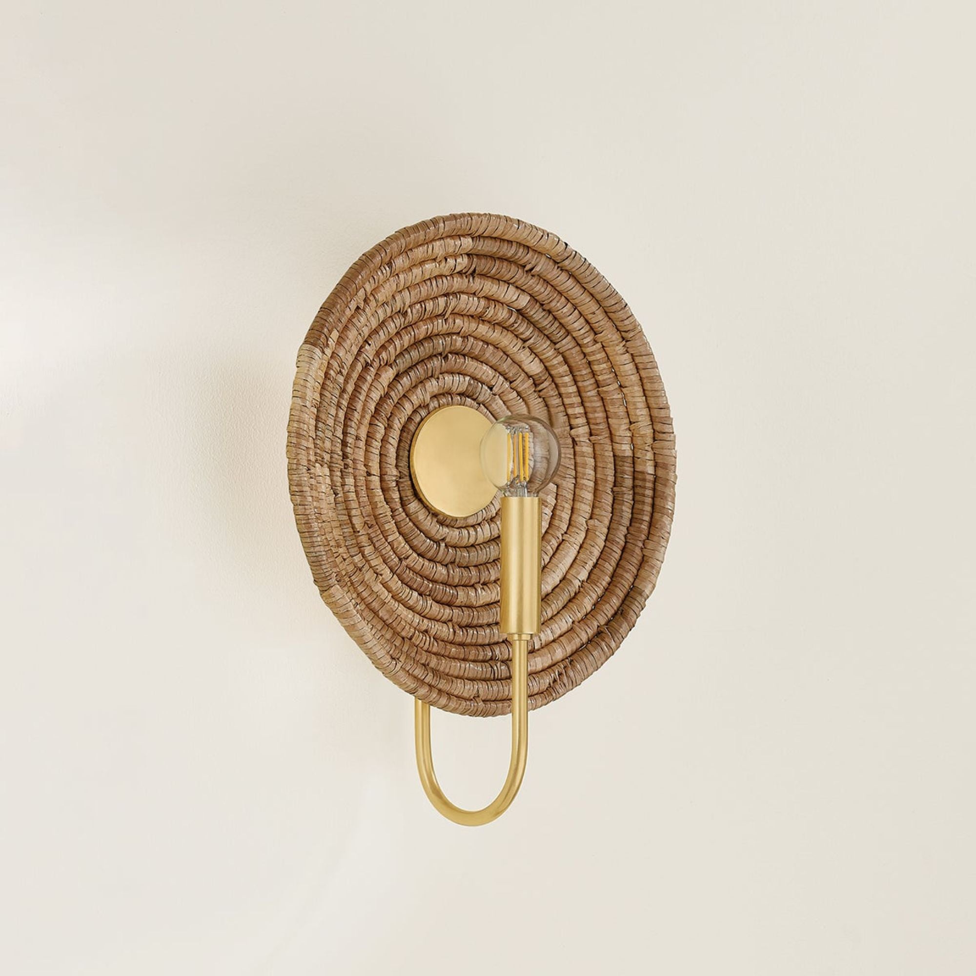 Ashby 15" Wall Sconce, Aged Brass Finish