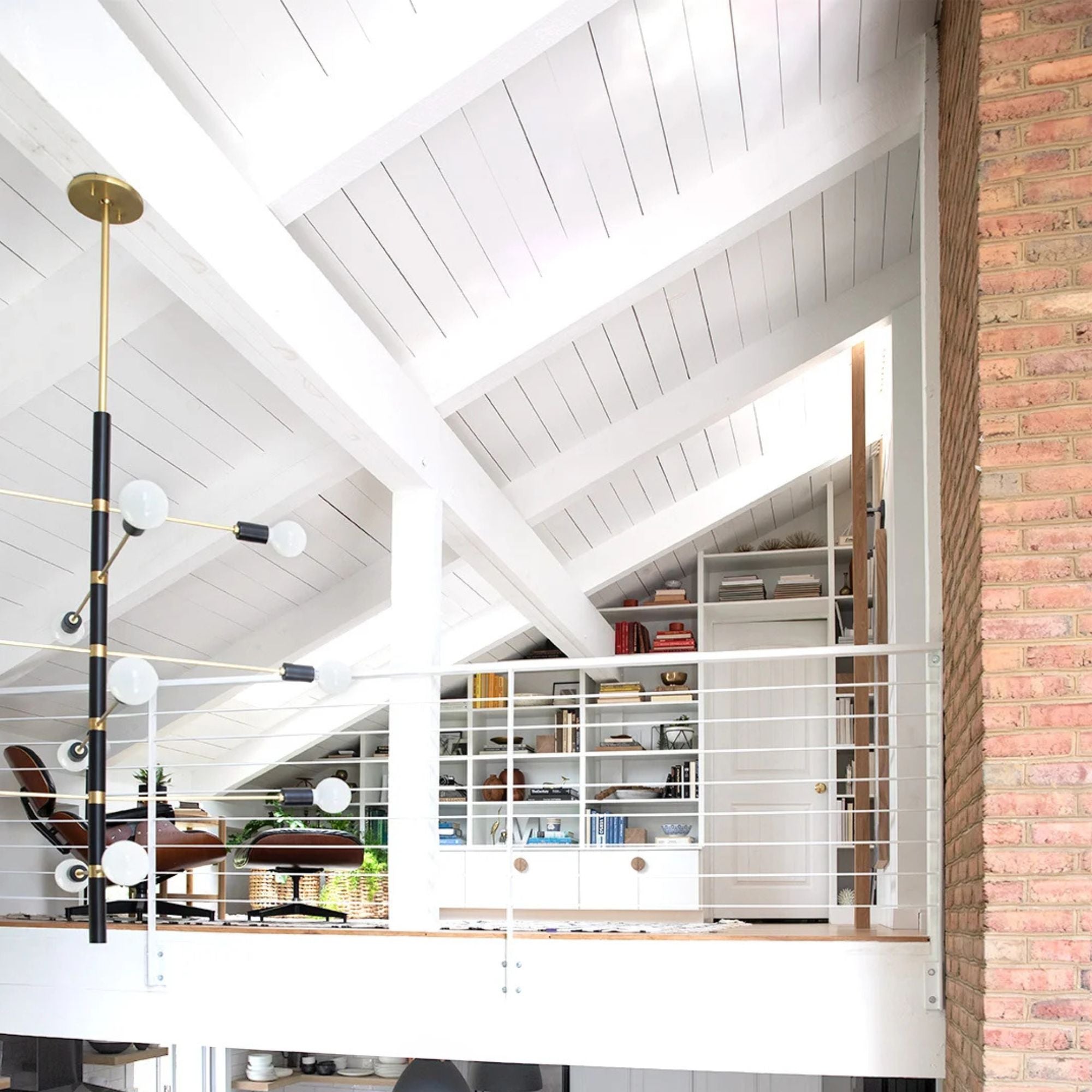 Astrid 45" 12-Light Chandelier, Aged Brass/Black Finish