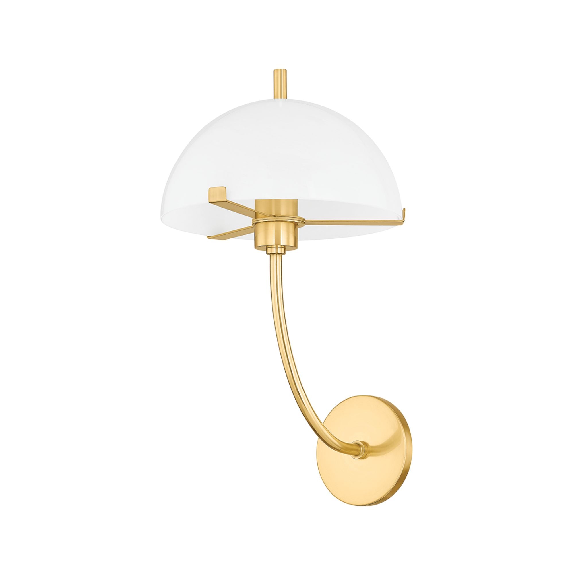 Atala 18" Wall Sconce, Aged Brass Finish