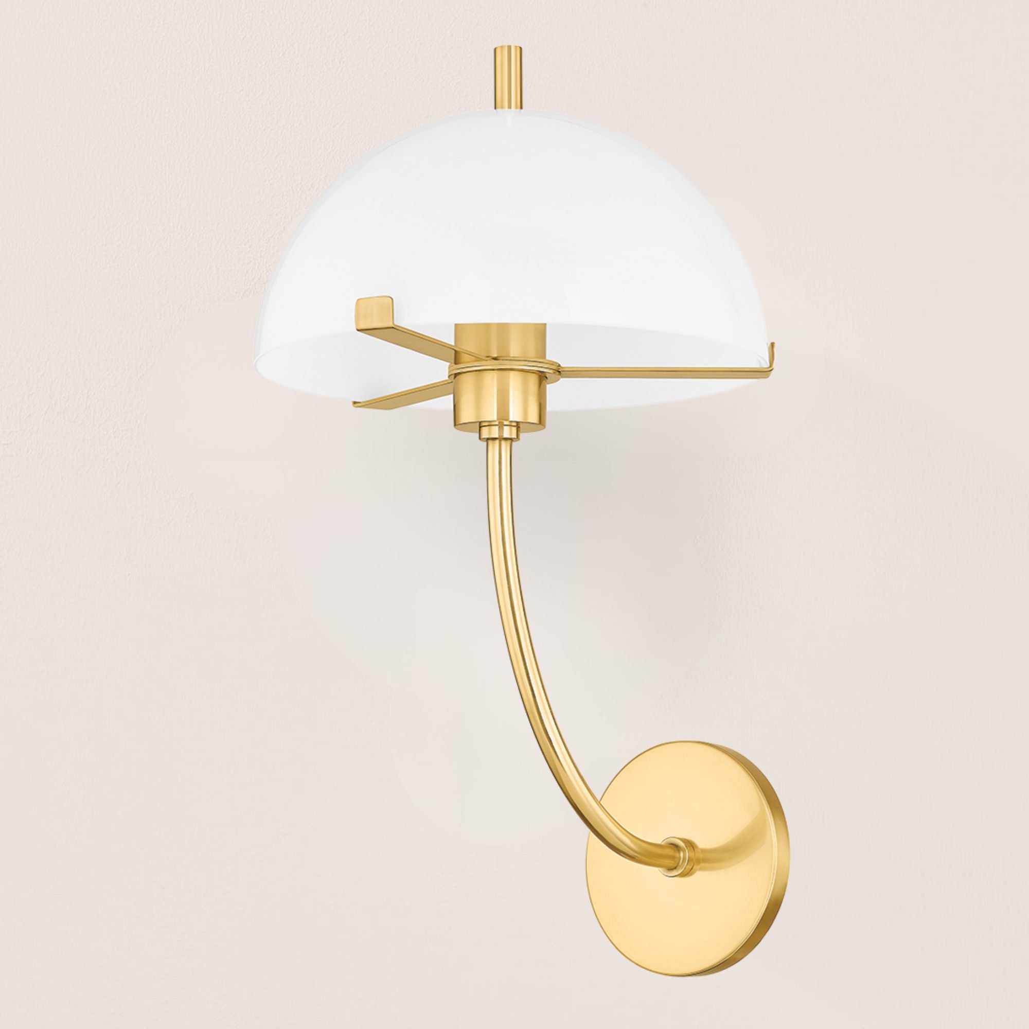Atala 18" Wall Sconce, Aged Brass Finish