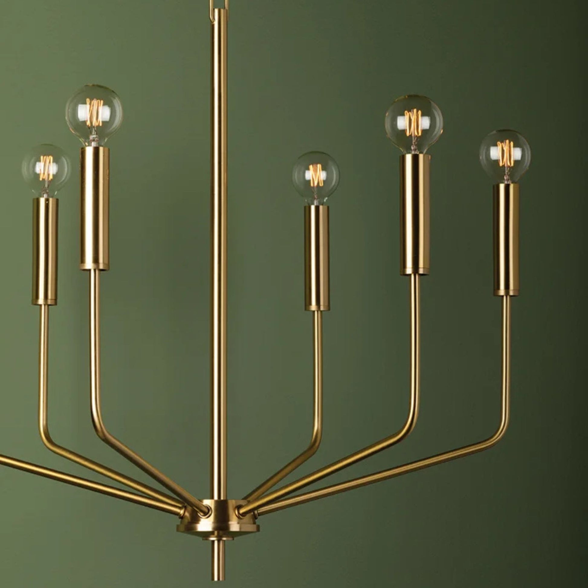 Mitzi - Bailey 27" 6-Light Chandelier, Aged Brass Finish | Bees Lighting