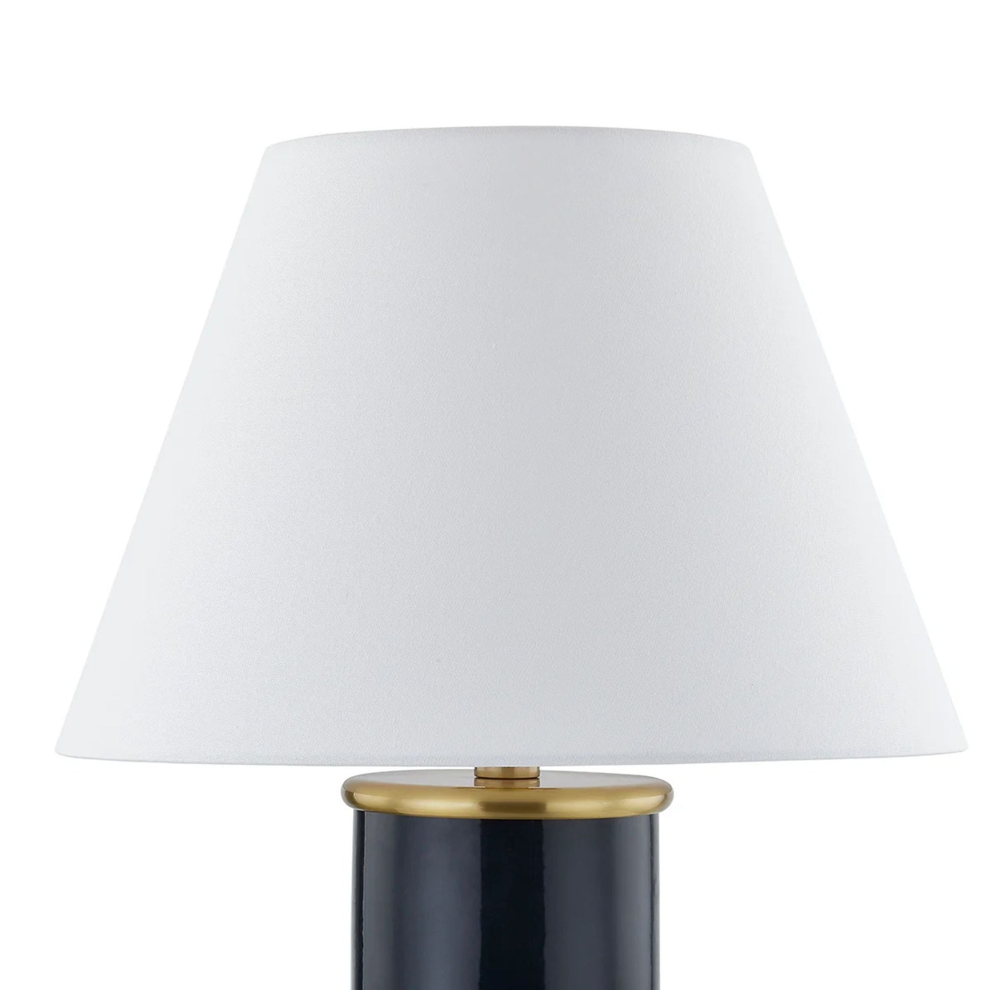Mitzi - Banyan 26" Table Lamp, Aged Brass/Ceramic Gloss Navy Finish | Bees Lighting