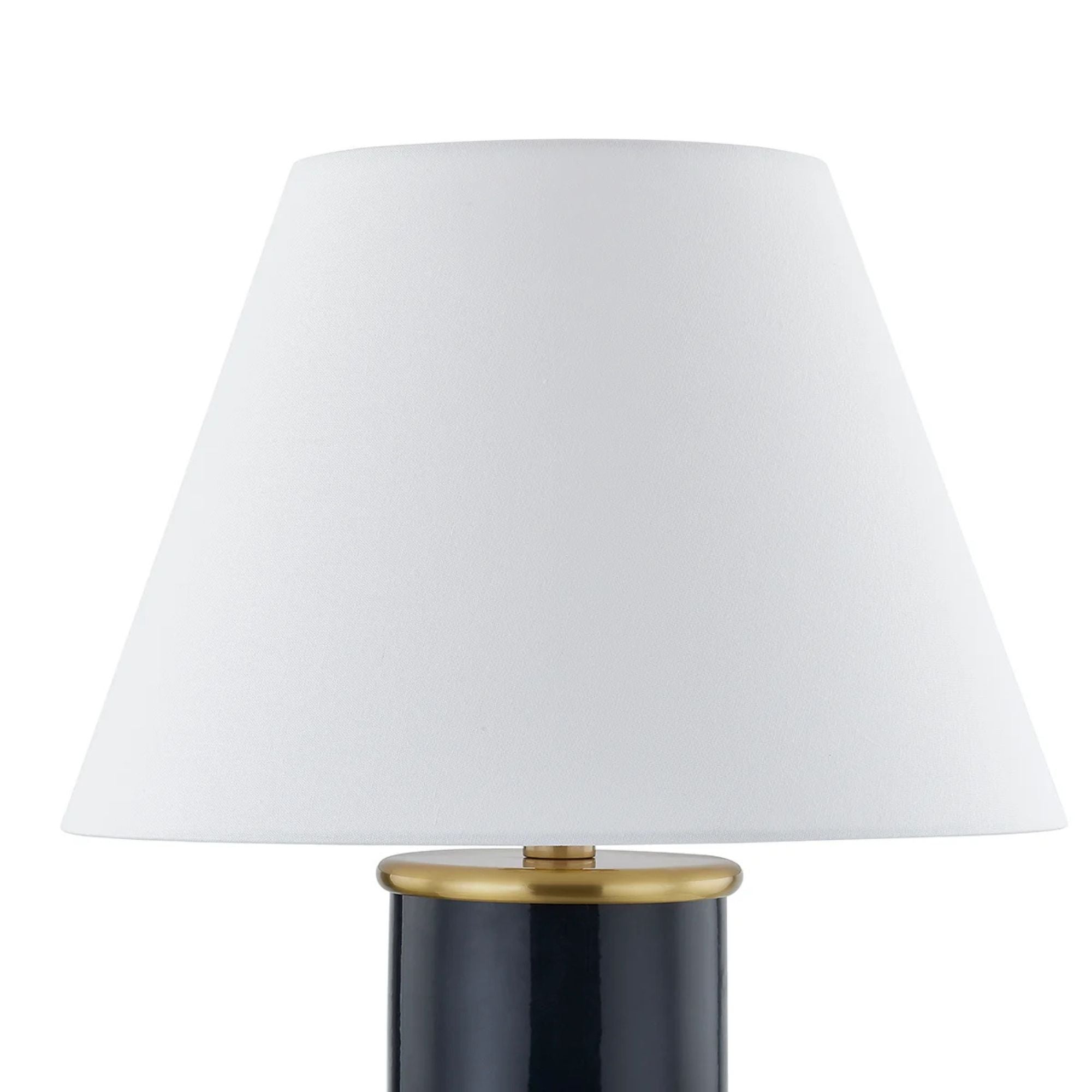 Mitzi - Banyan 26" Table Lamp, Aged Brass/Ceramic Gloss Navy Finish | Bees Lighting