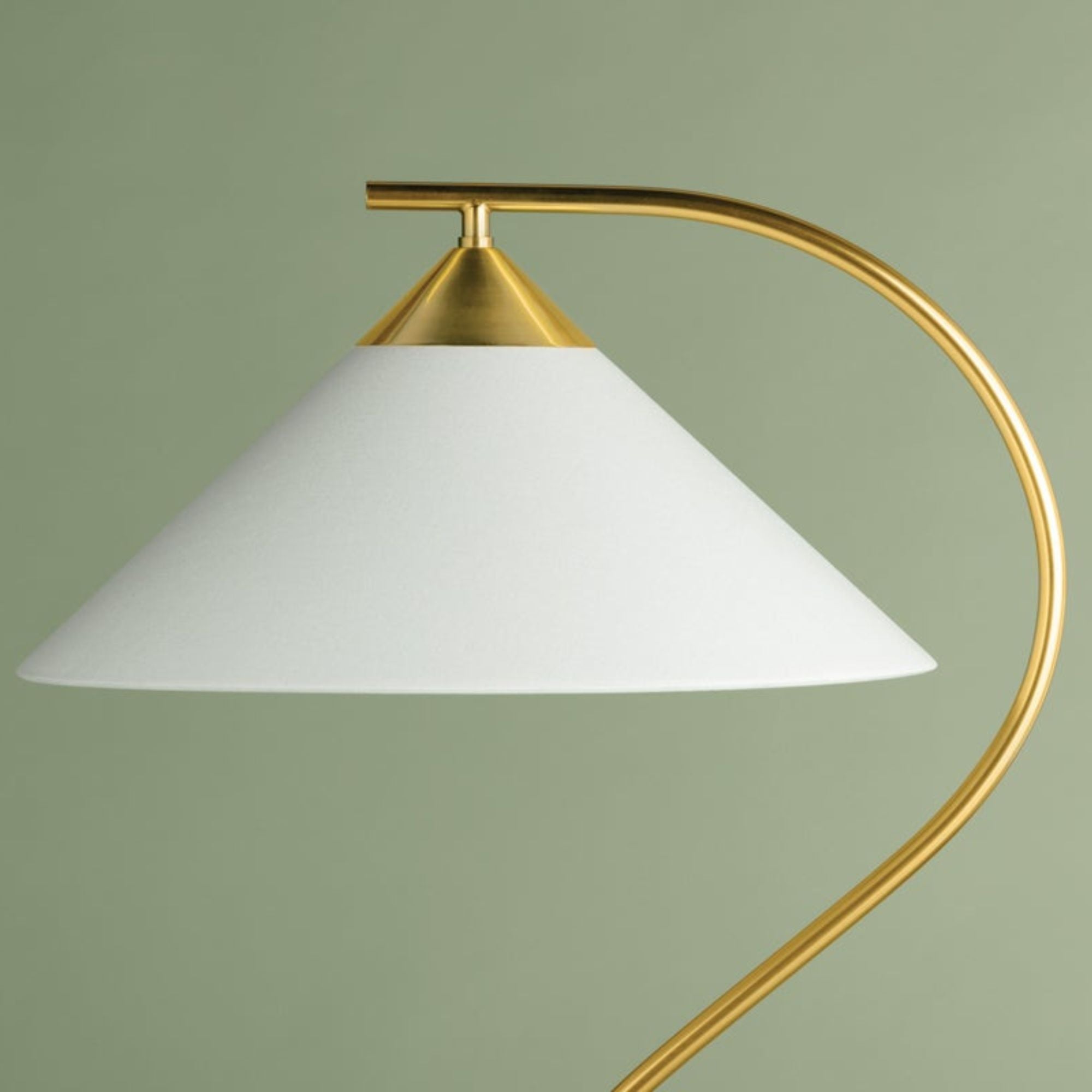 Bianca 63" Floor Lamp, Aged Brass Finish