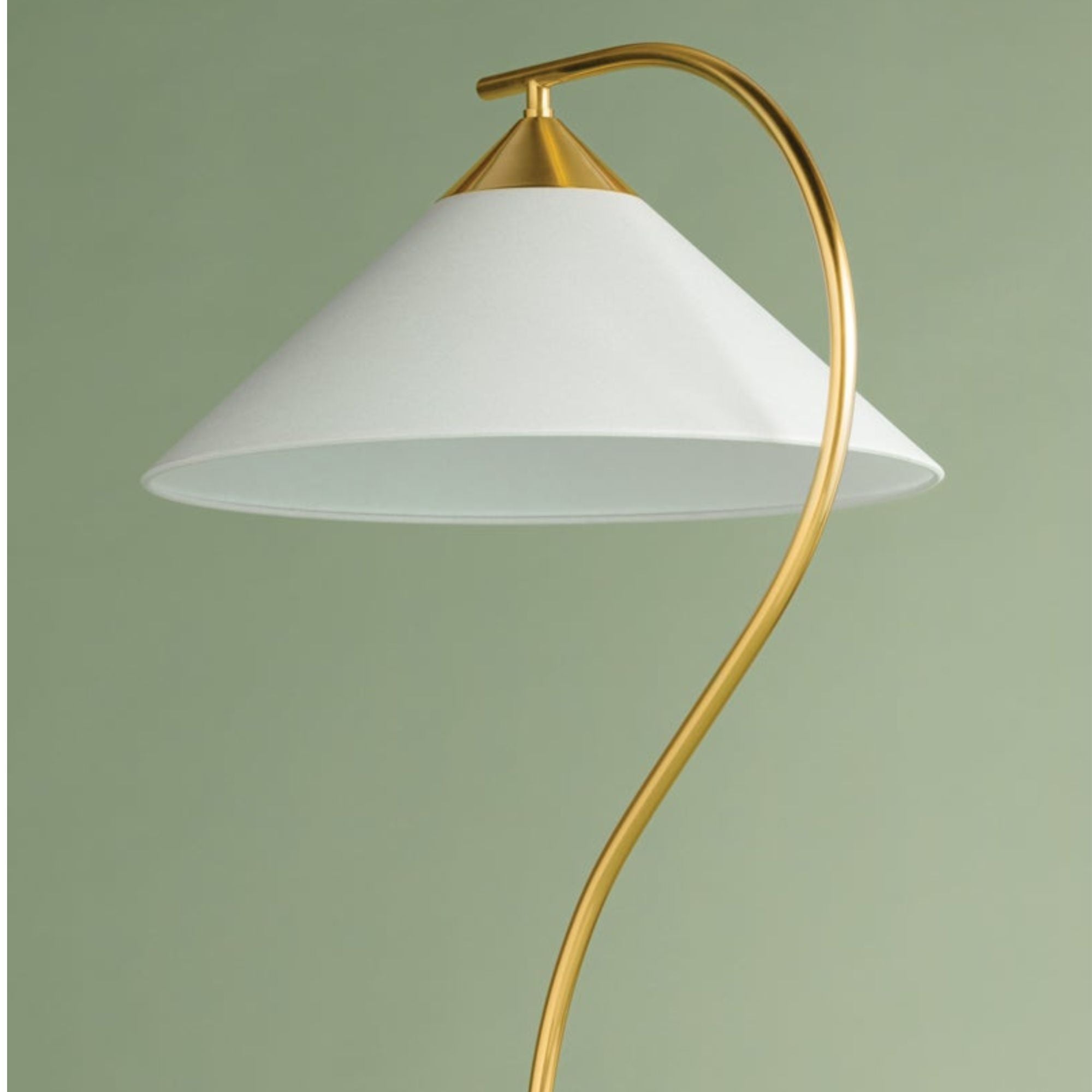 Bianca 63" Floor Lamp, Aged Brass Finish