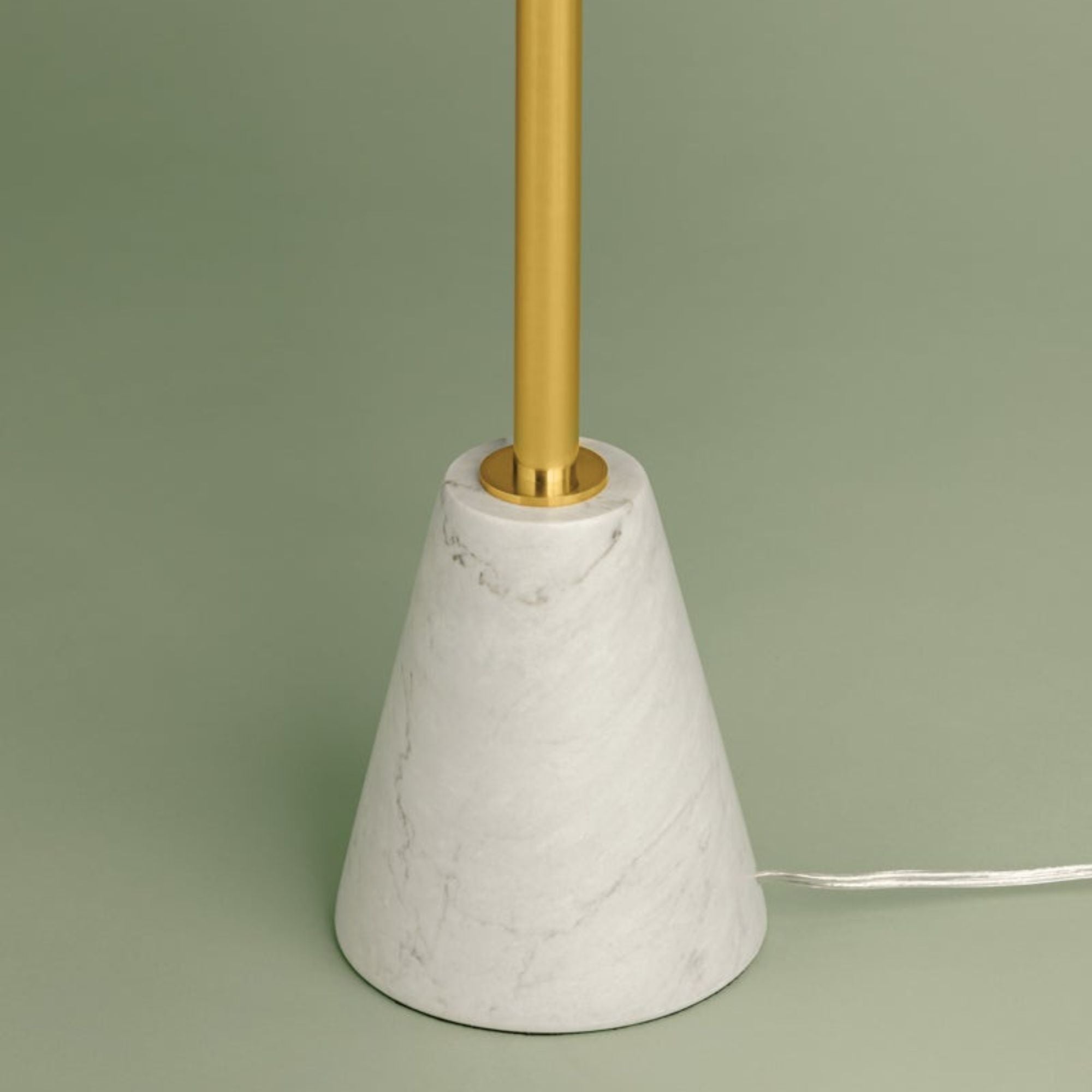 Bianca 63" Floor Lamp, Aged Brass Finish