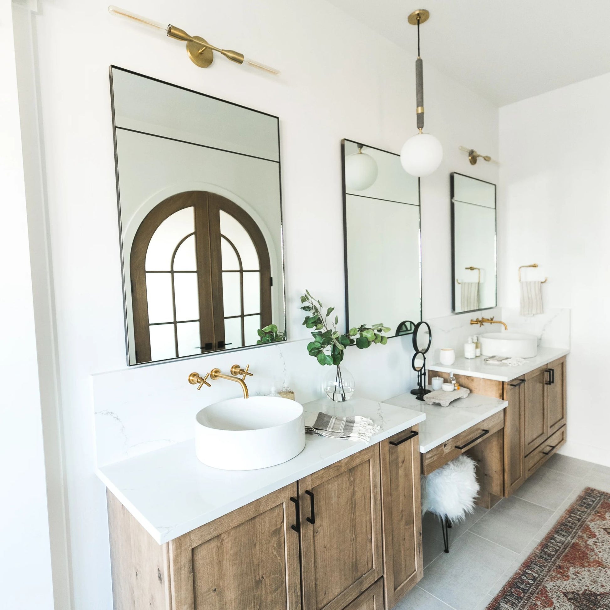 Mitzi - Brielle 27" Pendant, Aged Brass Finish | Bees Lighting