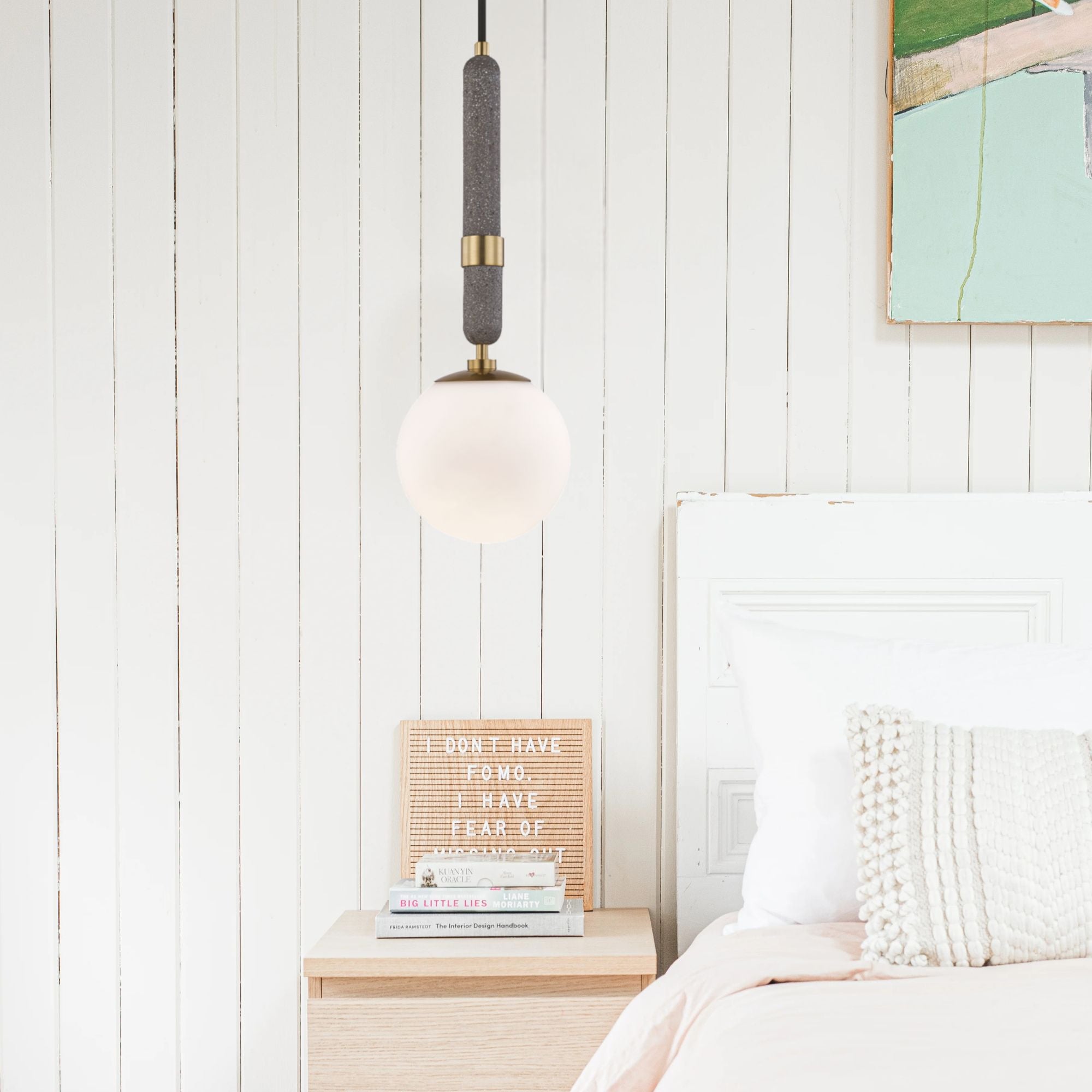 Brielle 20" Pendant, Aged Brass Finish