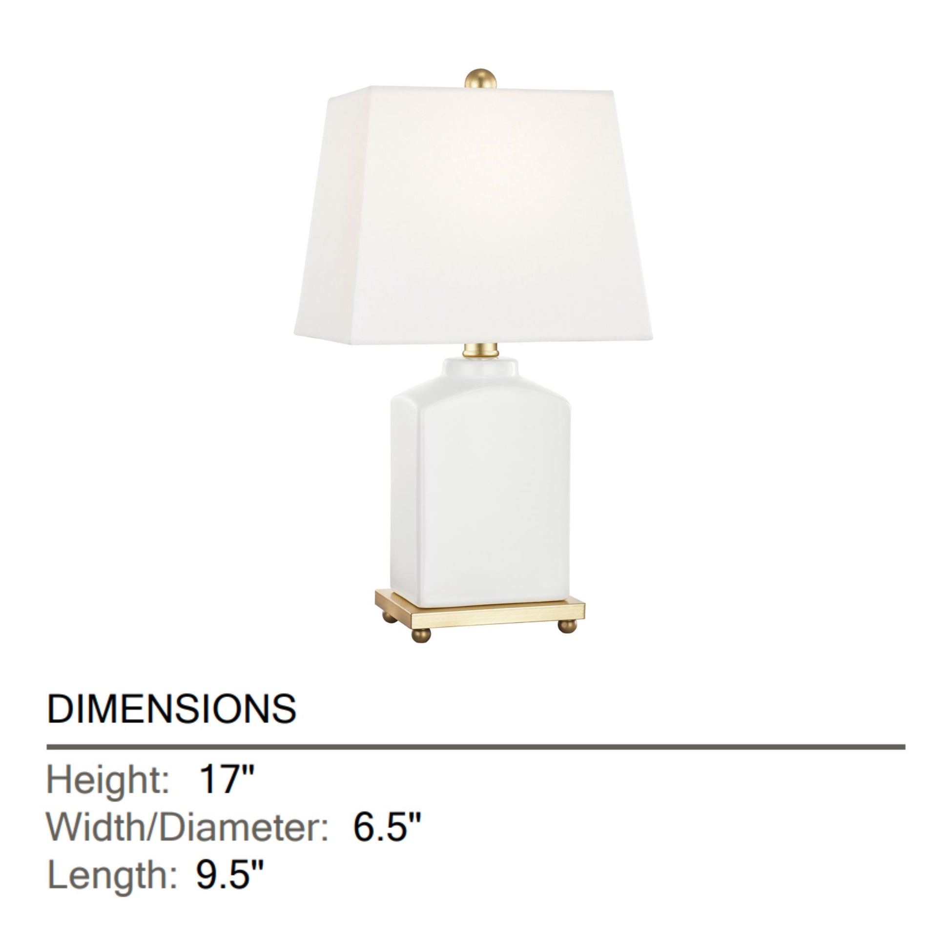 Mitzi - Brynn 17" Table Lamp, Cloud Finish | Bees Lighting