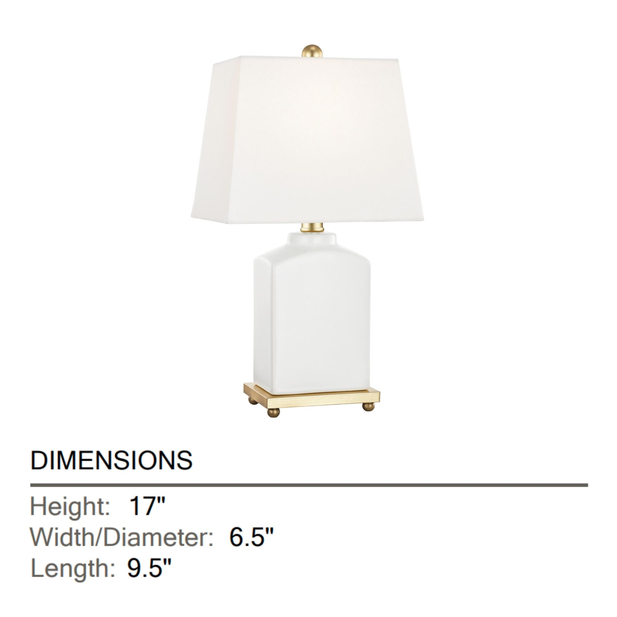 Mitzi - Brynn 17" Table Lamp, Cloud Finish | Bees Lighting