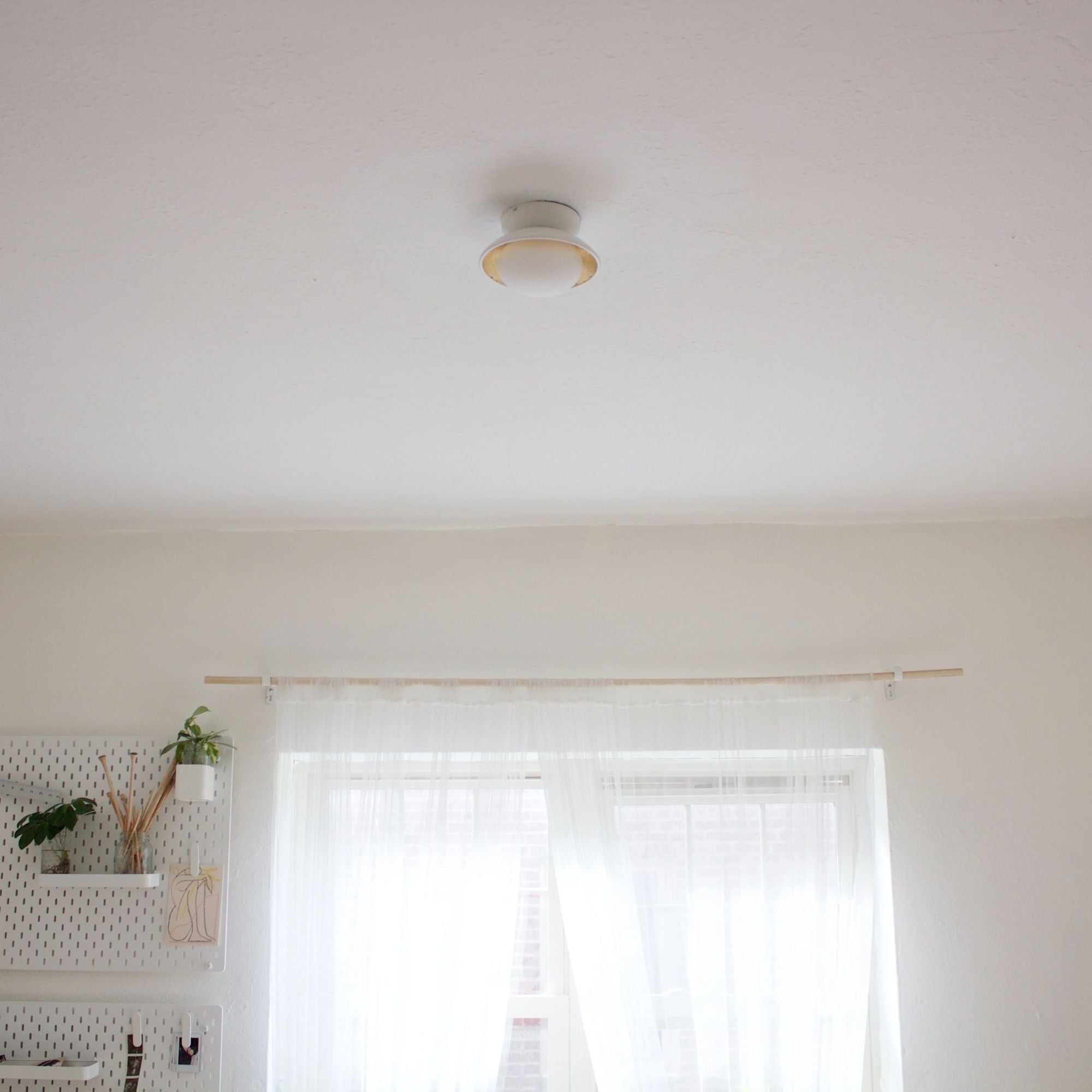 Mitzi - Cadence 7" LED Semi Flush Mount, White Lustro/Gold Leaf Finish | Bees Lighting