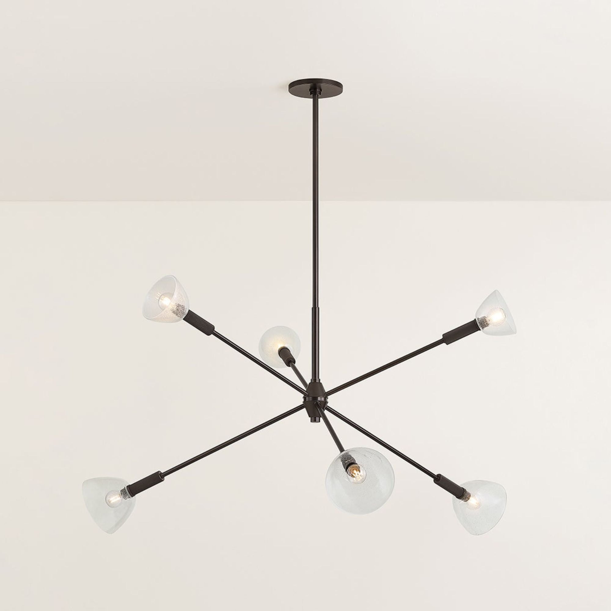 Caraway 53" 6-Light Chandelier, True Bronze Finish