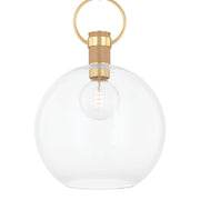 Catrine 23" Pendant, Aged Brass Finish