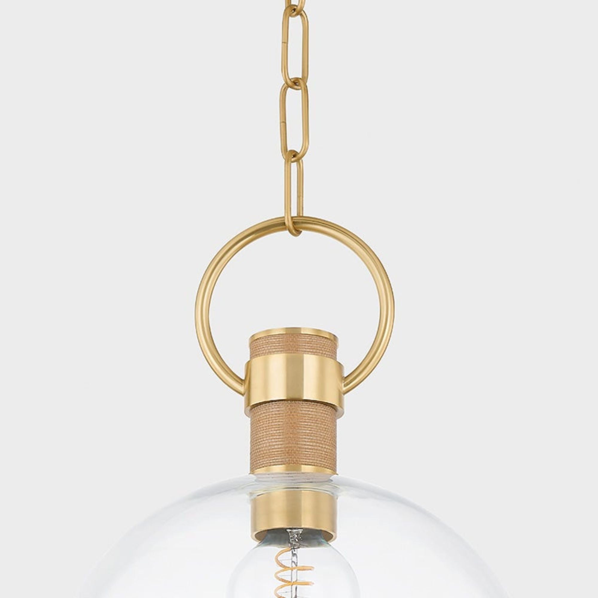 Catrine 23" Pendant, Aged Brass Finish
