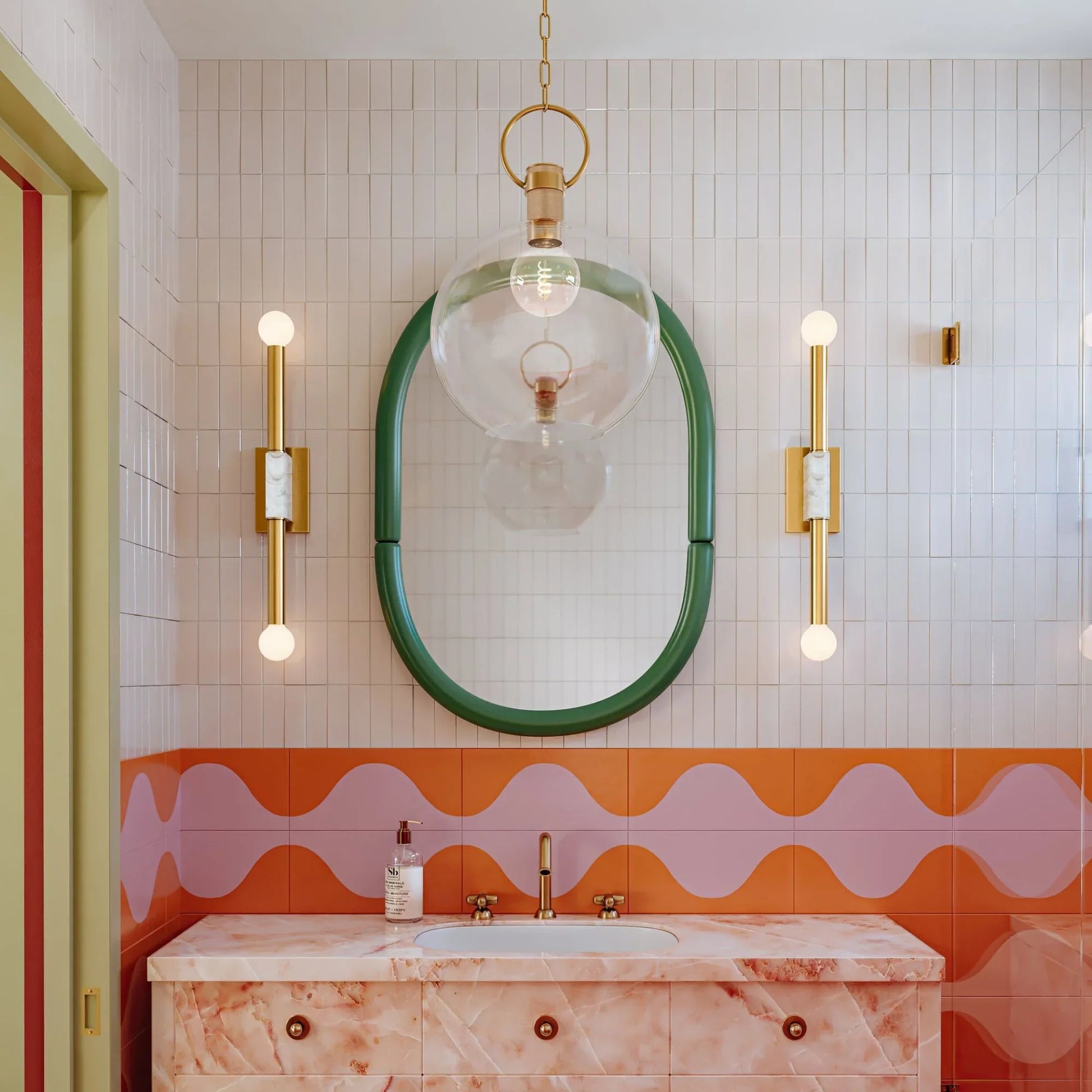 Mitzi - Catrine 18" Pendant, Aged Brass Finish | Bees Lighting