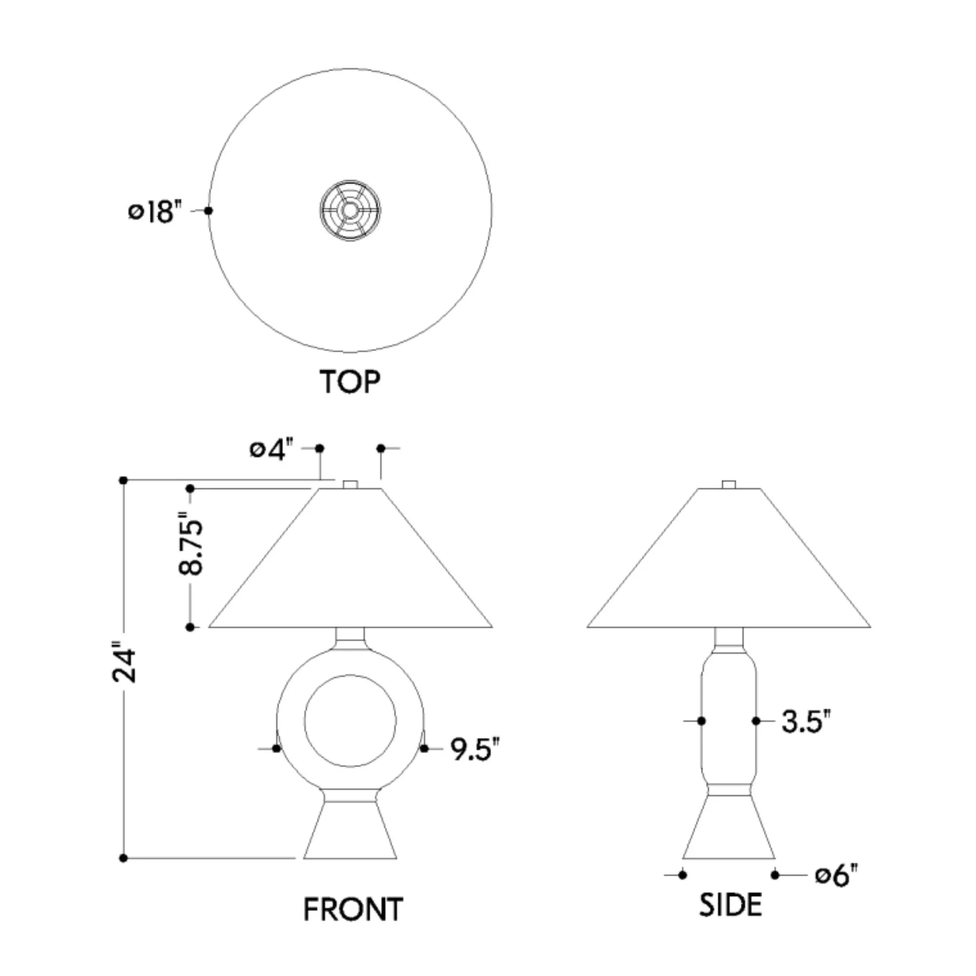 Centella 24" Table Lamp, Aged Brass/White Plaster Finish
