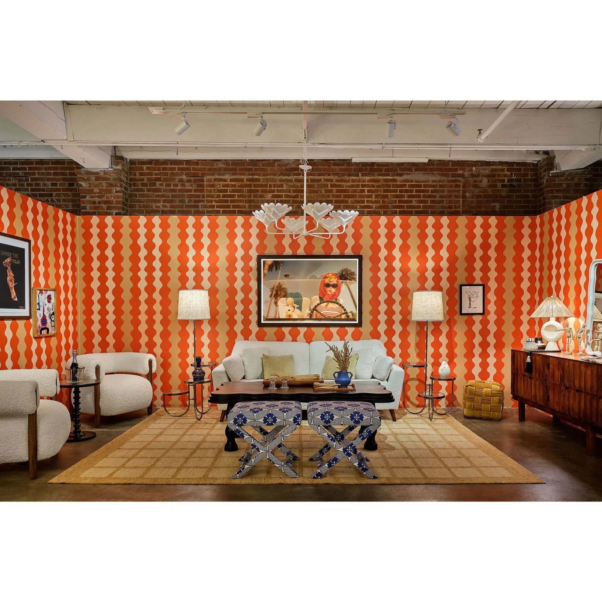 Centella 24" Table Lamp, Aged Brass/White Plaster Finish