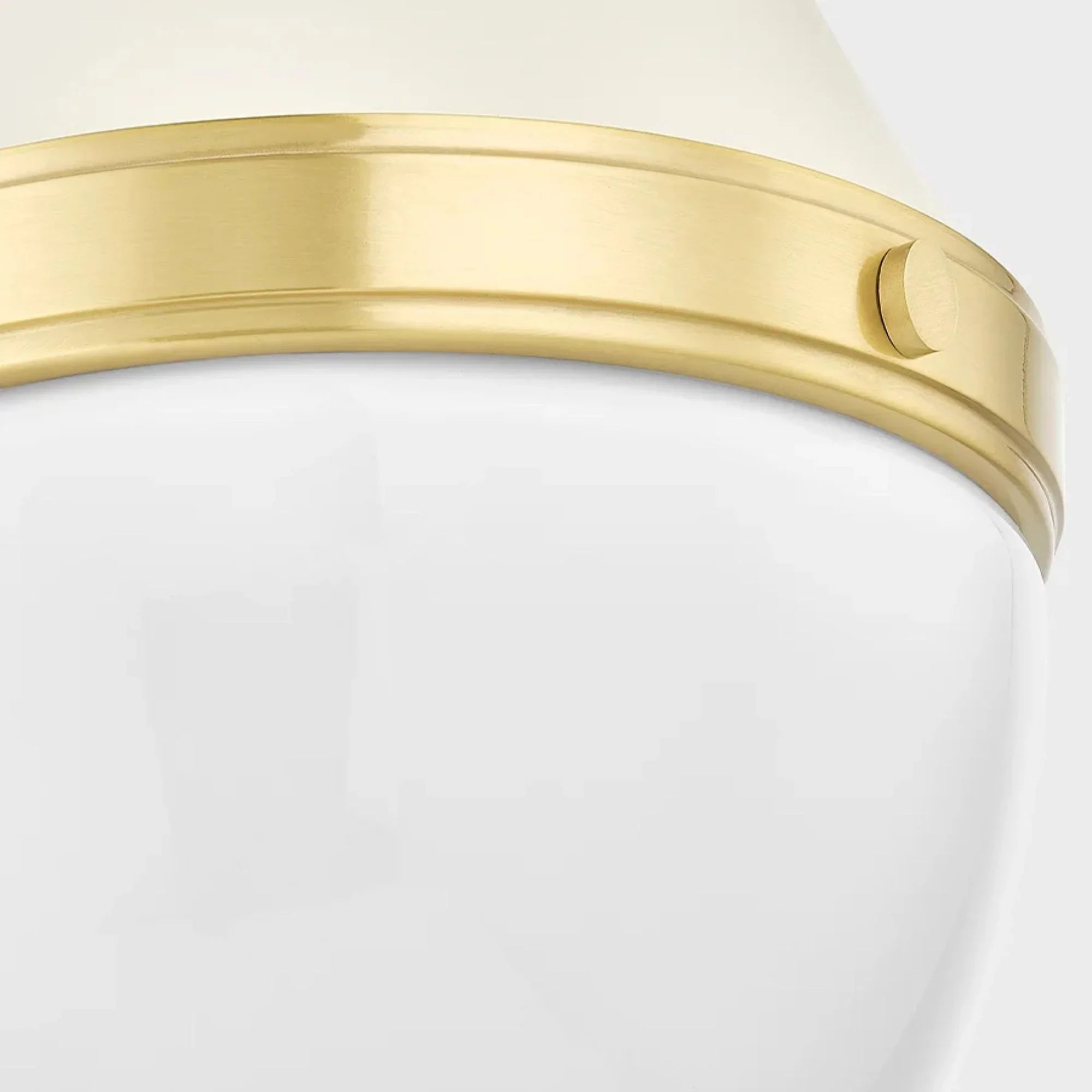 Mitzi - Ciara 18" Pendant, Aged Brass/Soft Cream Finish | Bees Lighting