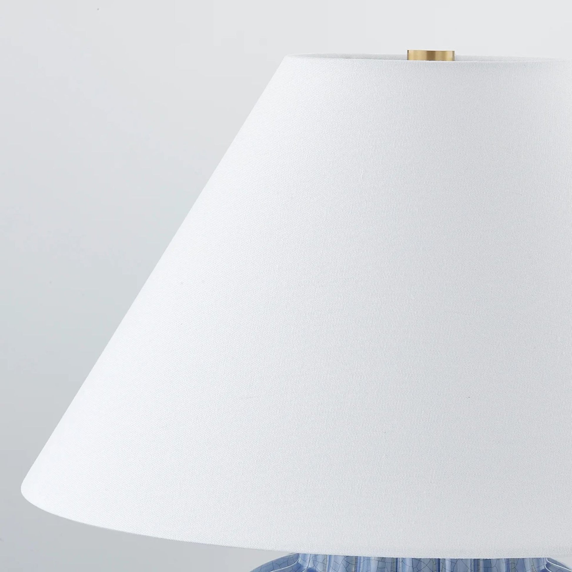 Mitzi - Clarendon 20" Table Lamp, Aged Brass/Ceramic Soft Arctic Blue Finish | Bees Lighting