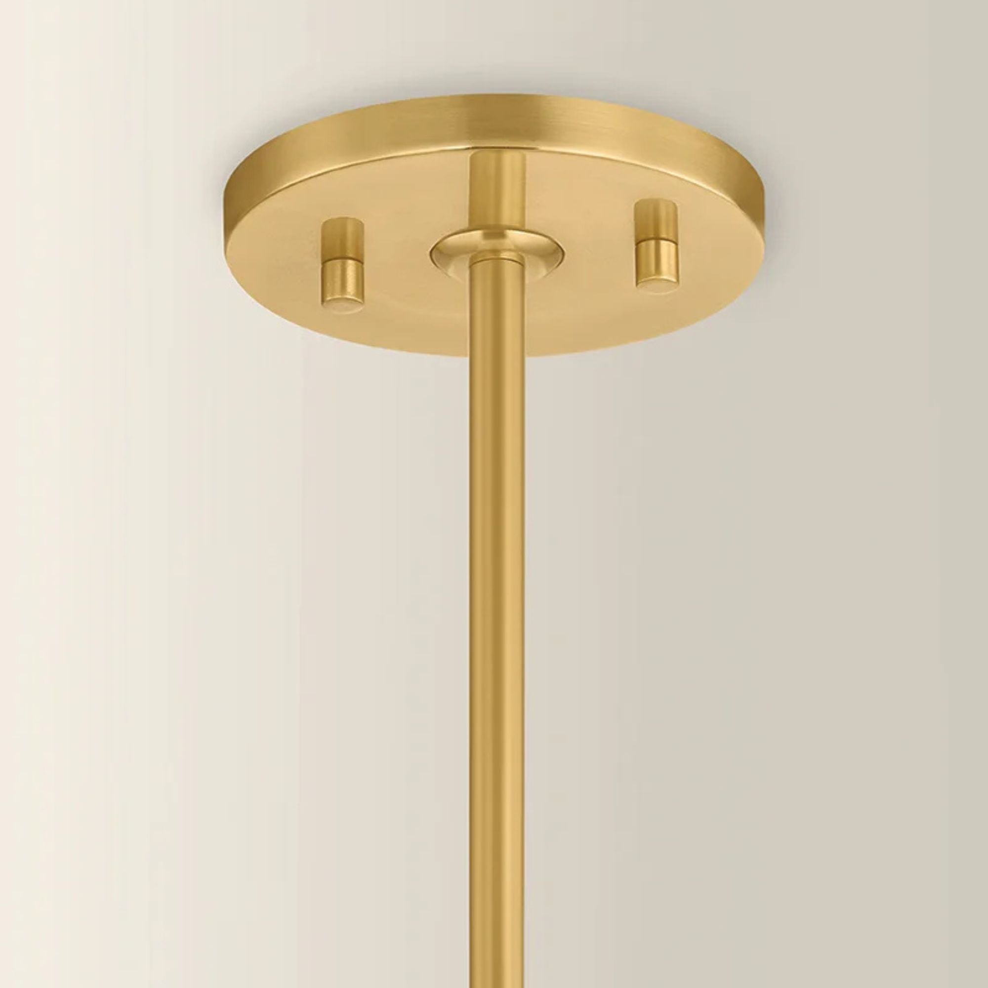Mitzi Clarisse 22.25 in. 3-Light Pendant, Aged Brass & Soft Arctic Blue with Clear Glass