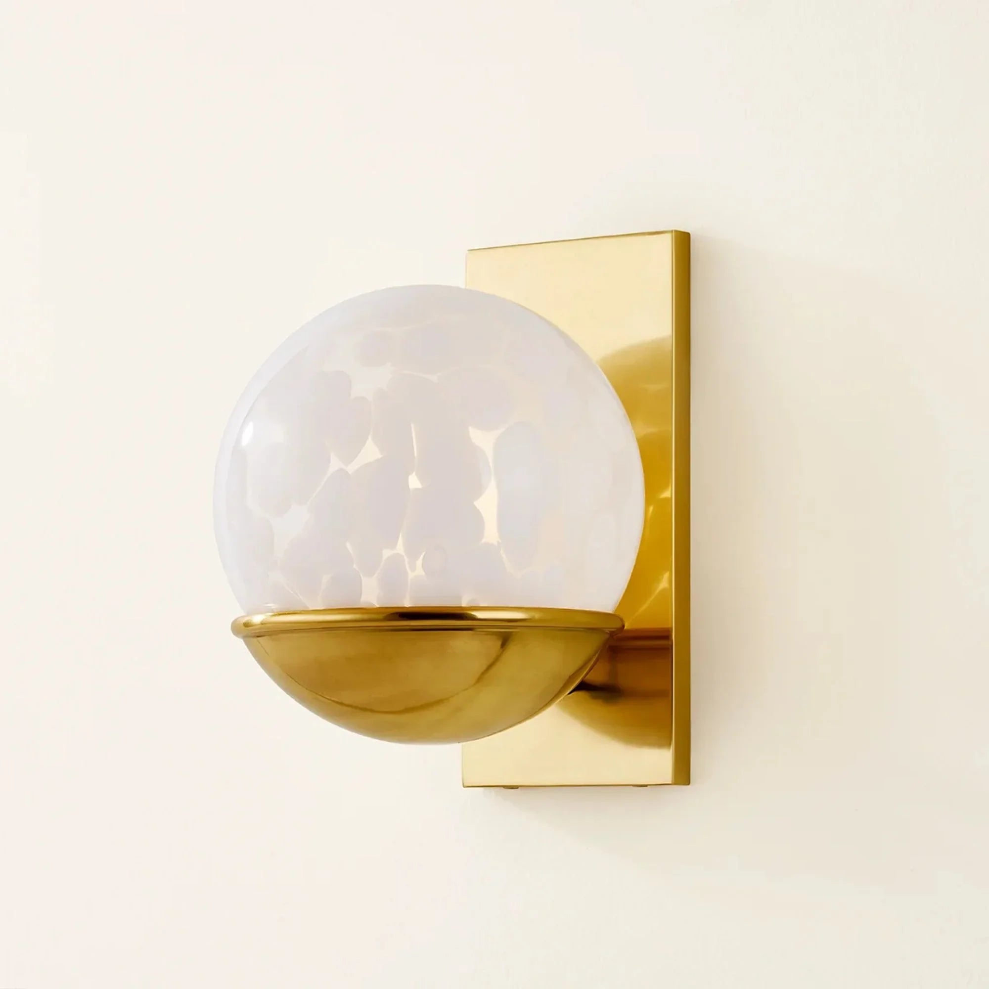 Cleo 10" Wall Sconce, Aged Brass Finish