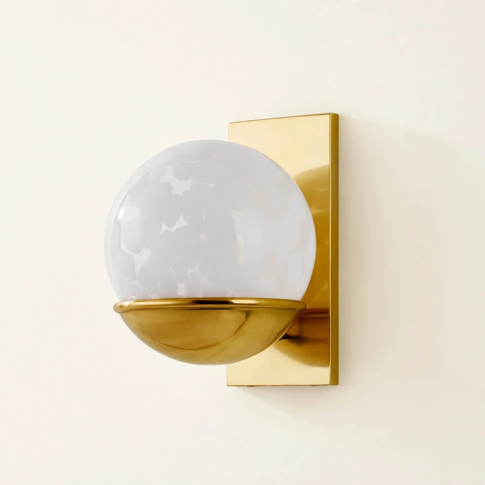 Cleo 10" Wall Sconce, Aged Brass Finish