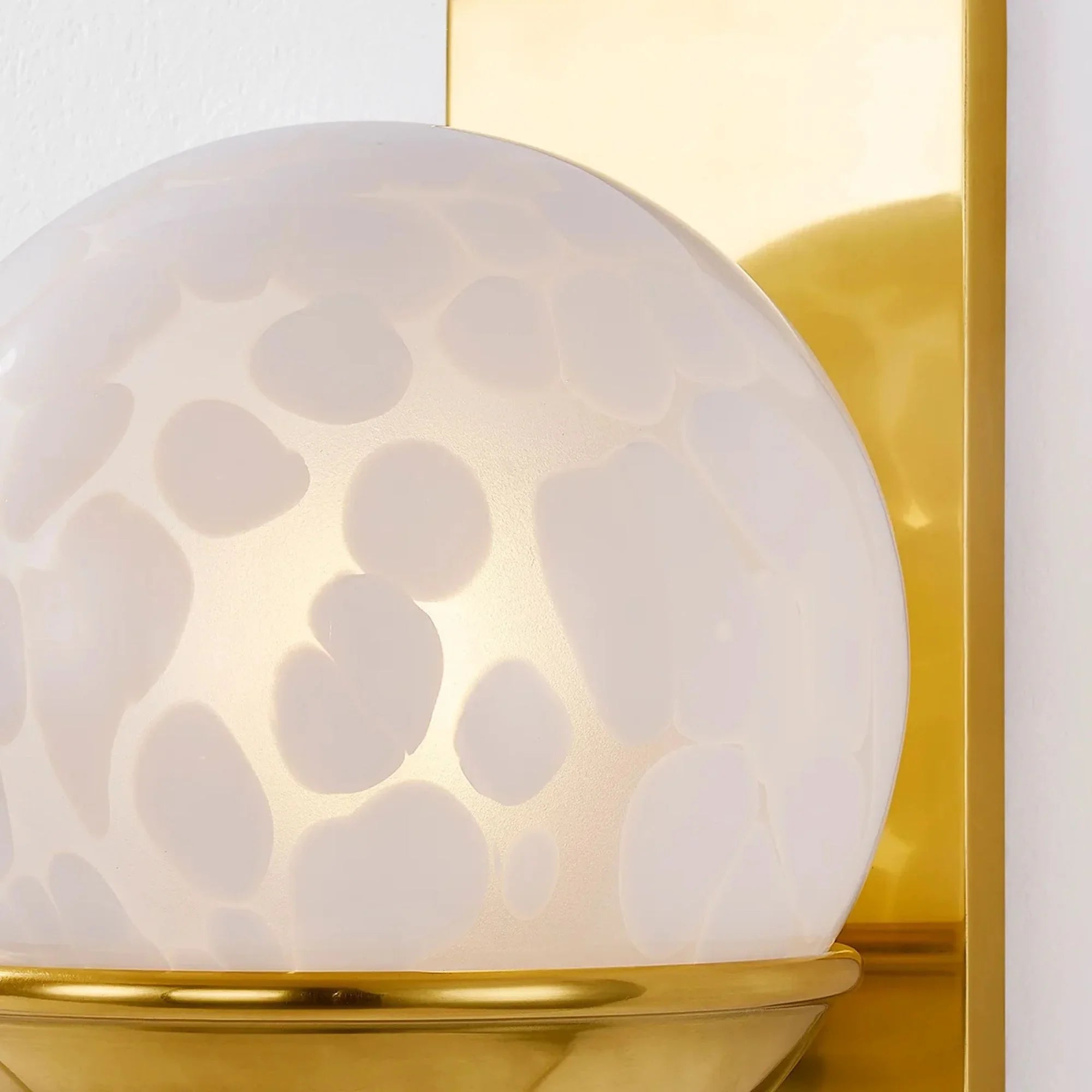 Cleo 10" Wall Sconce, Aged Brass Finish