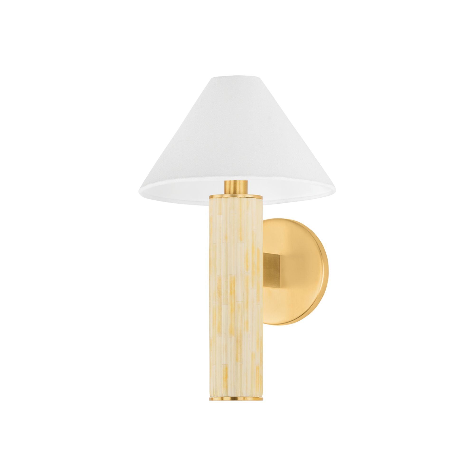 Clover 14" Wall Sconce, Aged Brass Finish