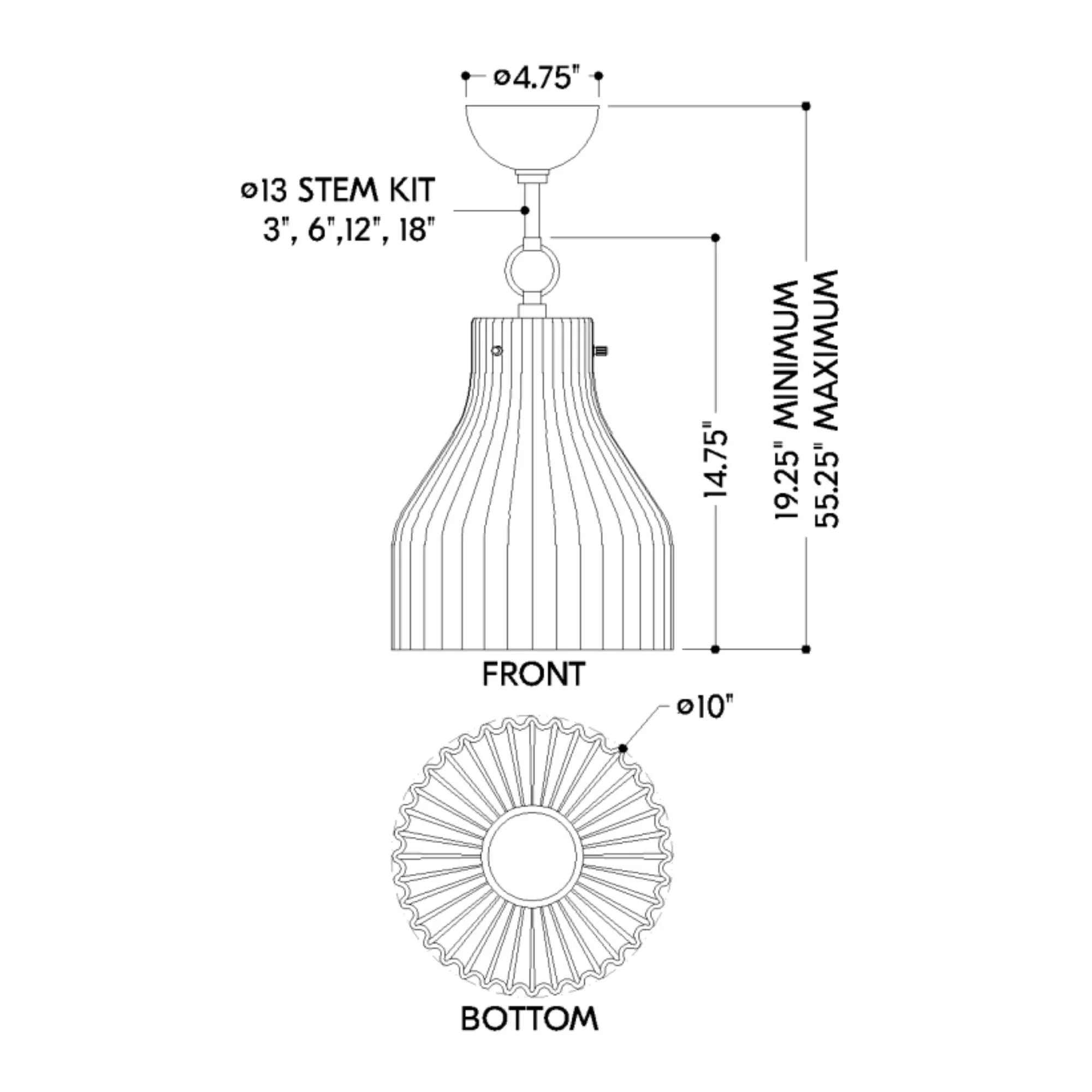 Mitzi - Corinthia 20" Pendant, Aged Brass Finish | Bees Lighting