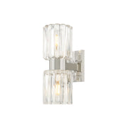 Mitzi Danae 10.5 in. 2-Light Bathroom Vanity Light, Polished Nickel with Clear Optic Glass