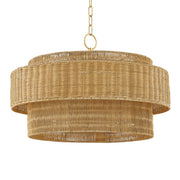 Danica 24" 4-Light Pendant, Aged Brass Finish