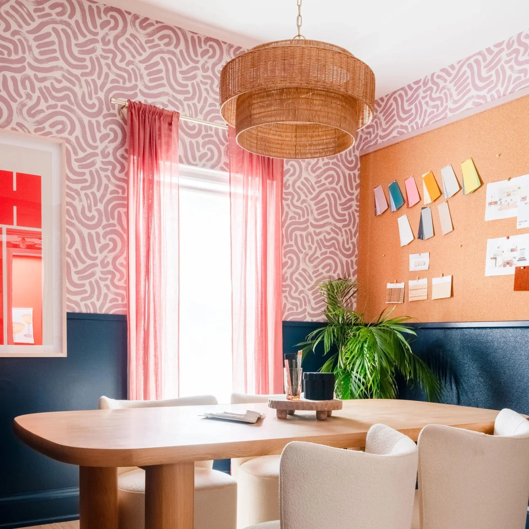 Danica 24" 4-Light Pendant, Aged Brass Finish