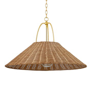 Davida 30" Pendant, Aged Brass Finish