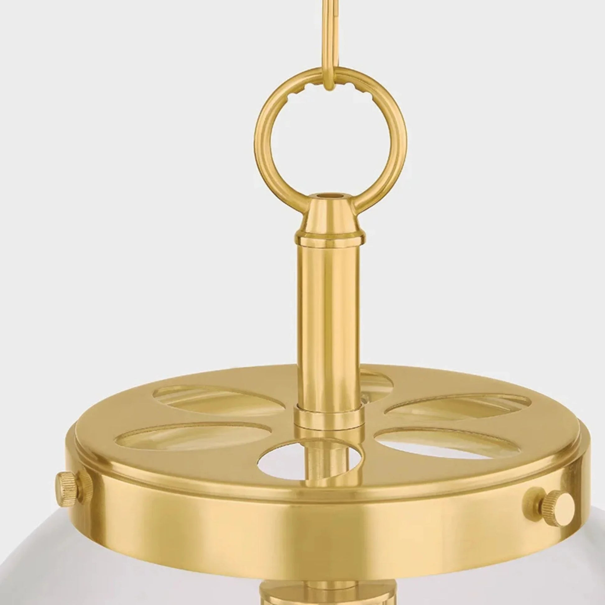 Mitzi - Della 20" Pendant, Aged Brass Finish | Bees Lighting
