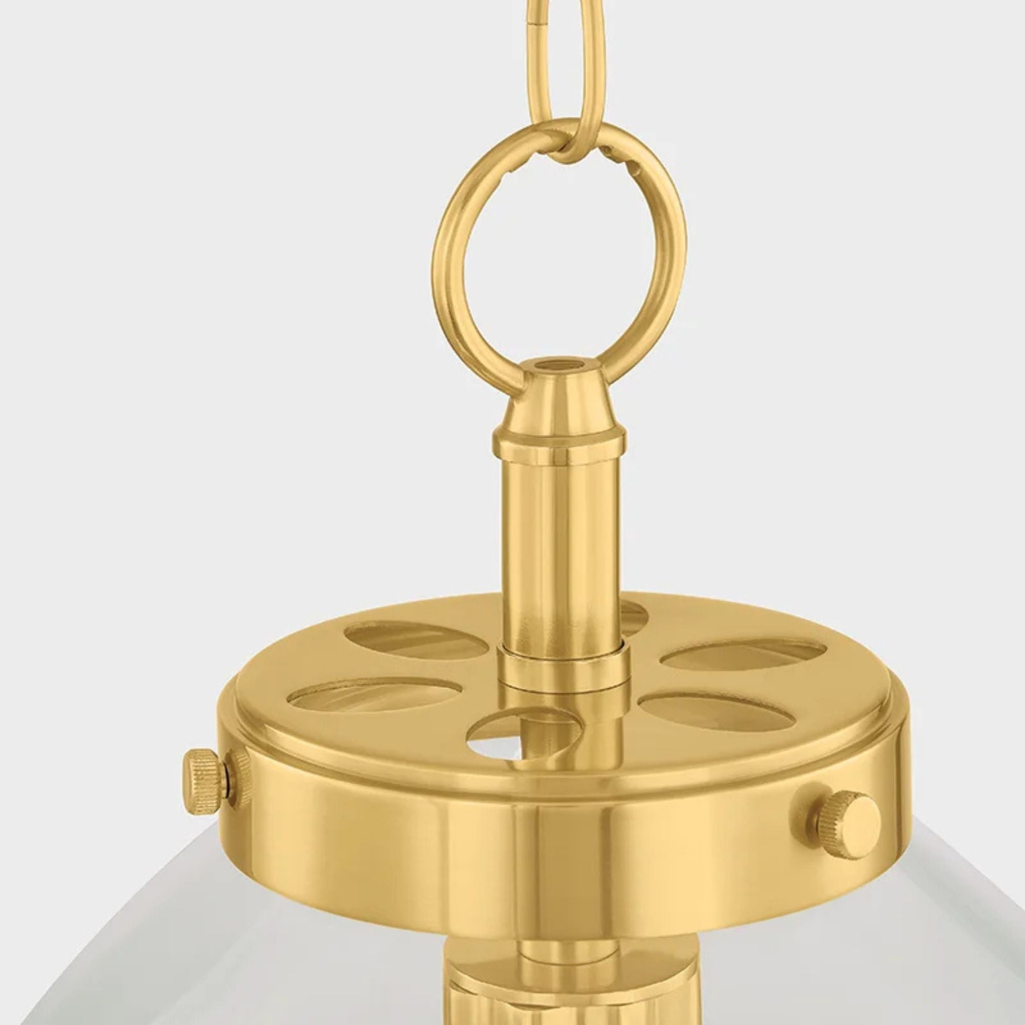 Della 16" Pendant, Aged Brass Finish