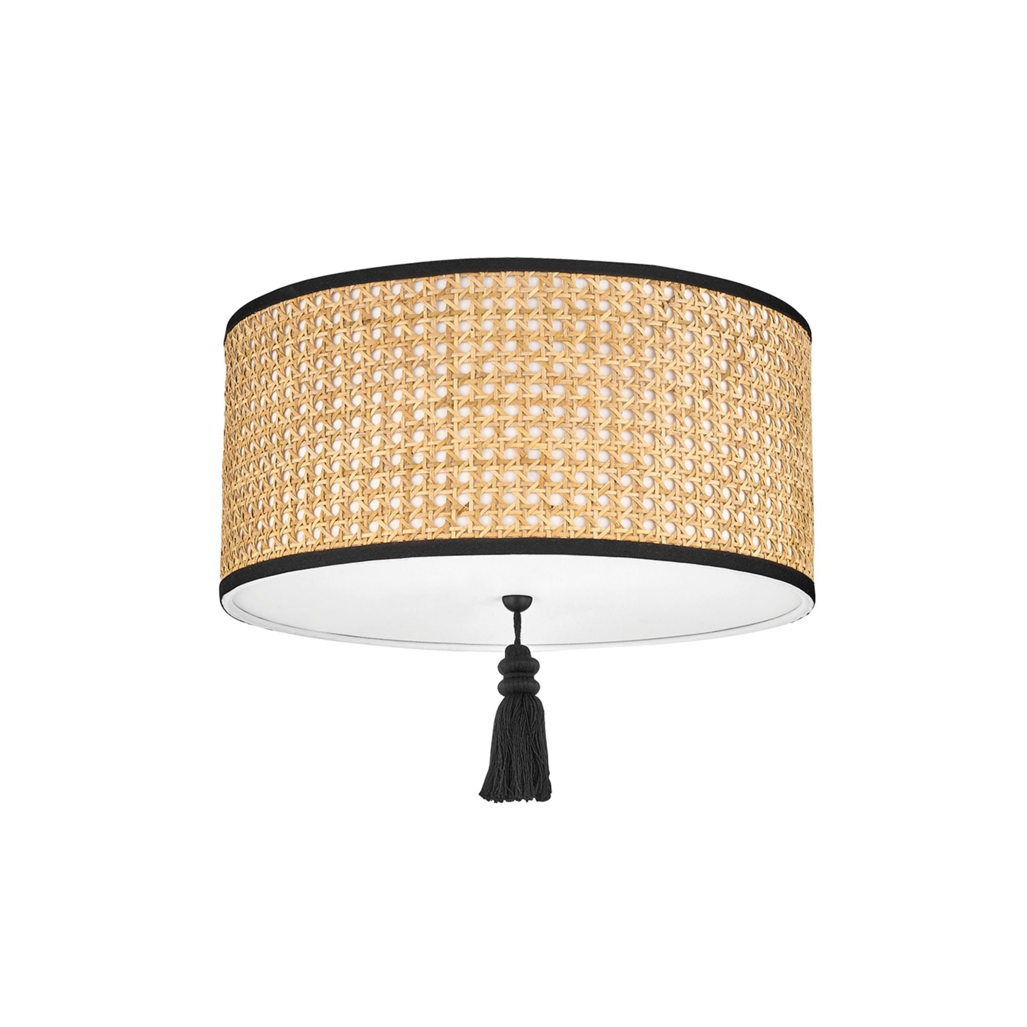 Dolores 15 in. 2 Lights Flush Mount Light Black Finish