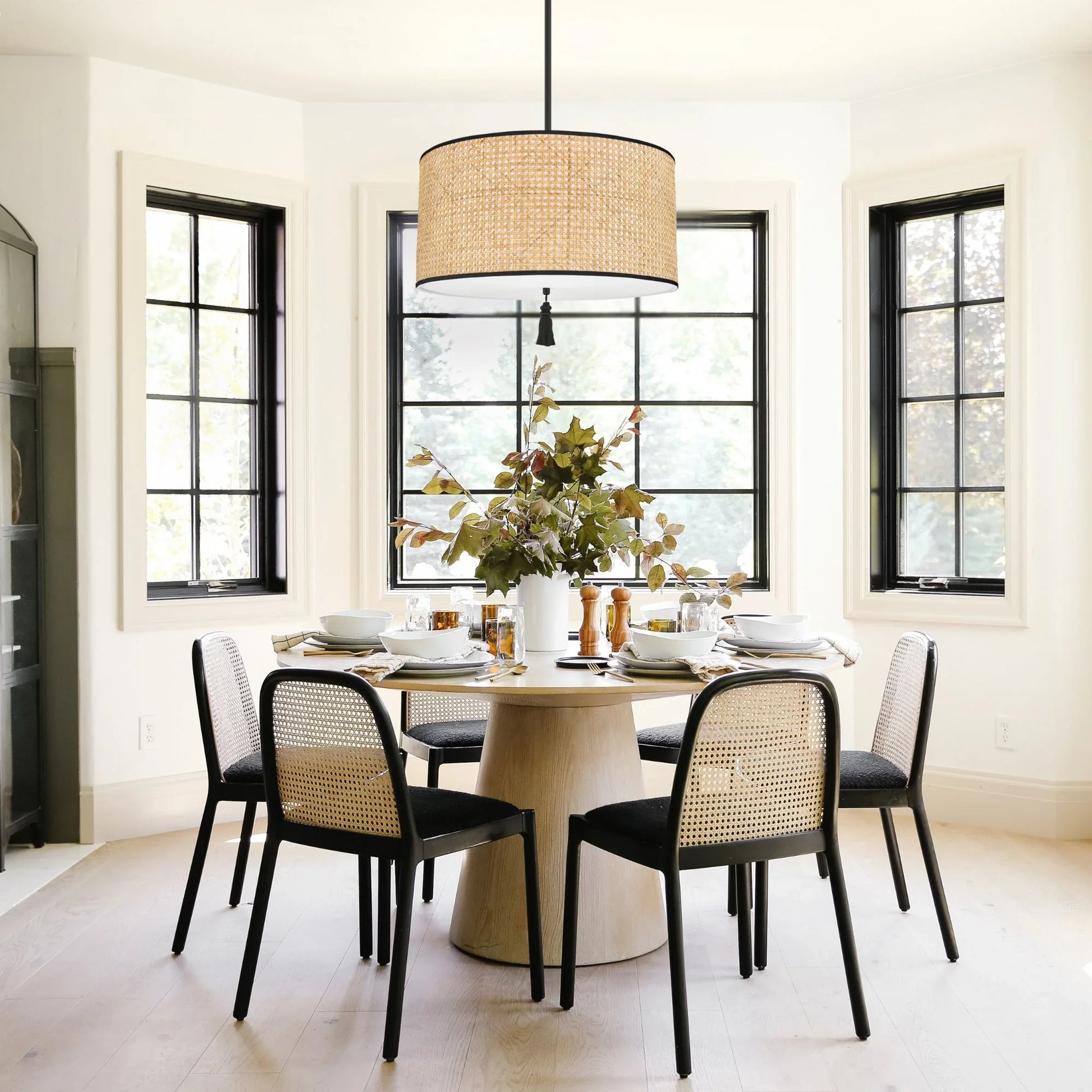 Mitzi - Dolores 49" 3-Light Pendant, Soft Black Finish | Bees Lighting