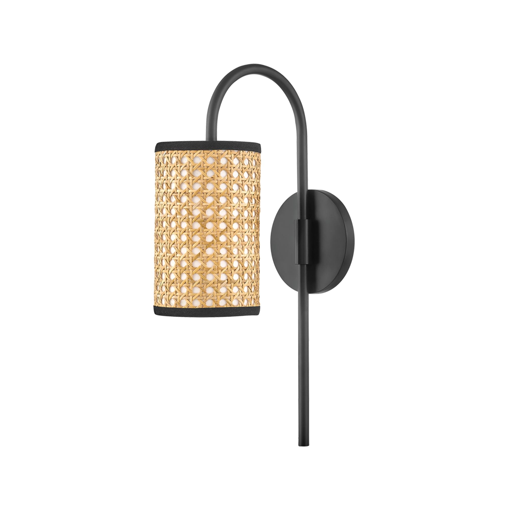 Dolores 17" Wall Sconce, Soft Black Finish