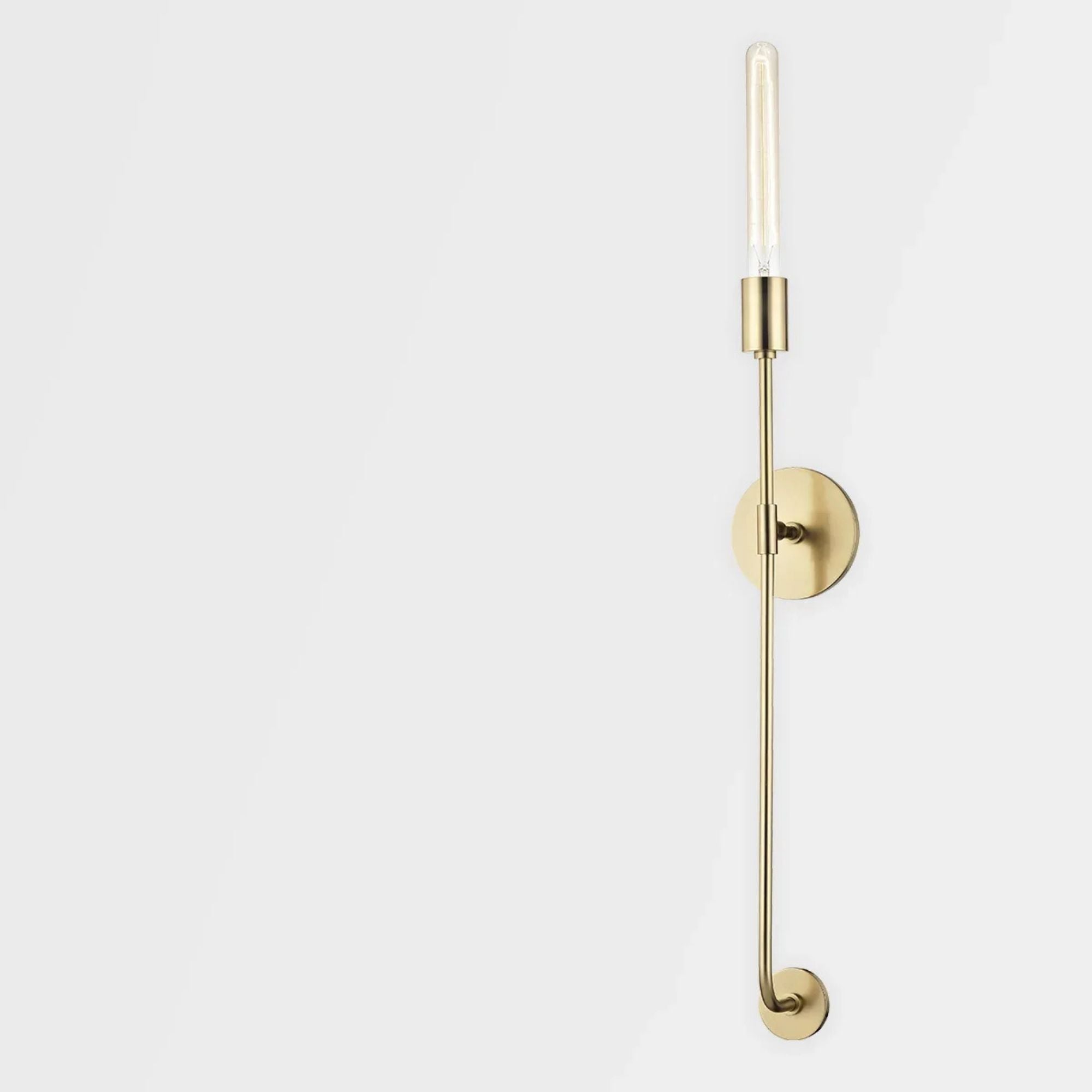 Dylan 35" Wall Sconce, Aged Brass Finish