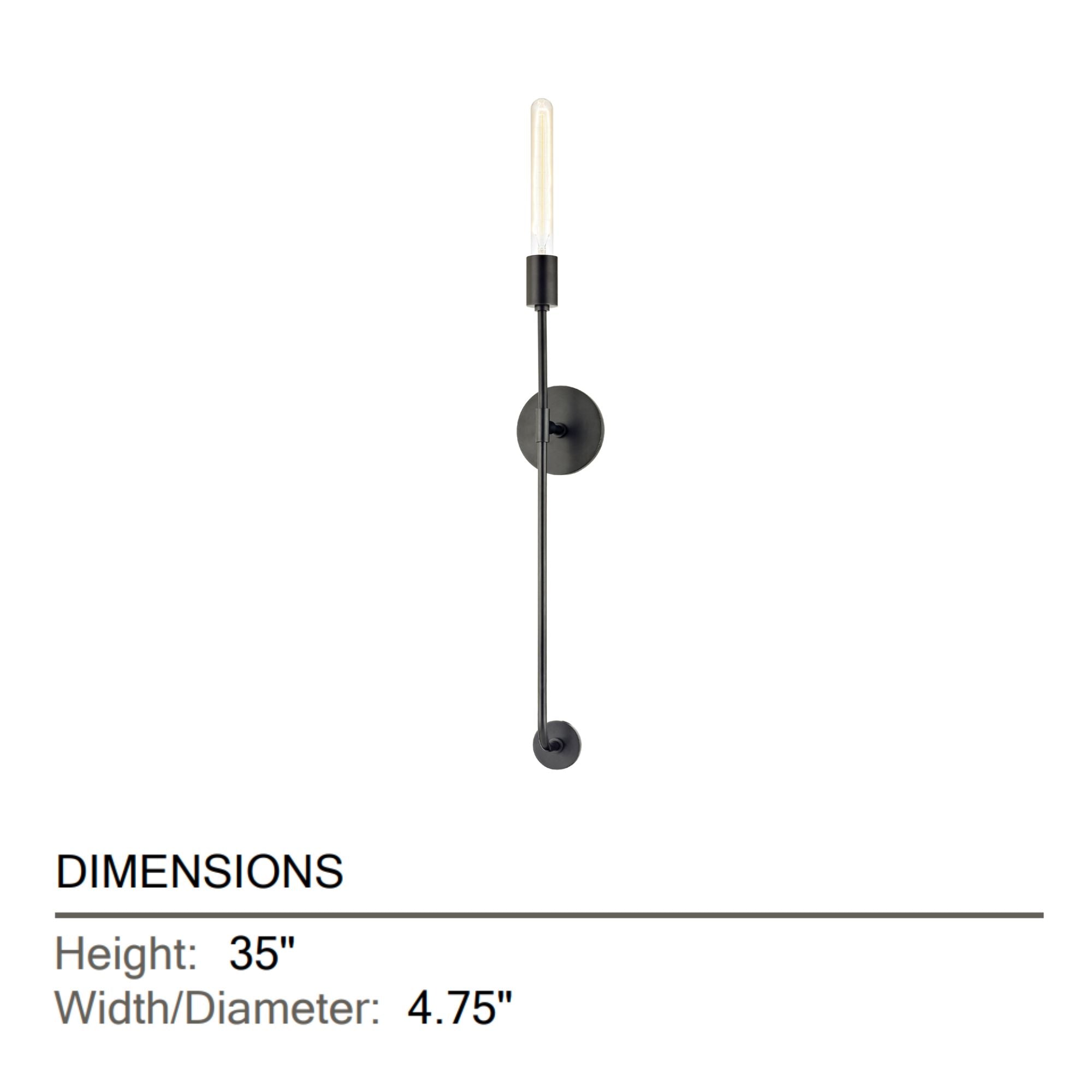 Mitzi - Dylan 35" Wall Sconce, Old Bronze Finish | Bees Lighting