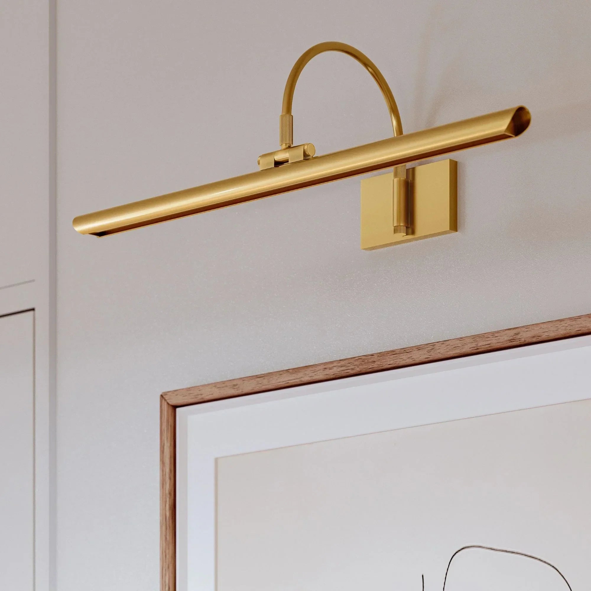 Elowen 24" LED Picture Light, Aged Brass Finish