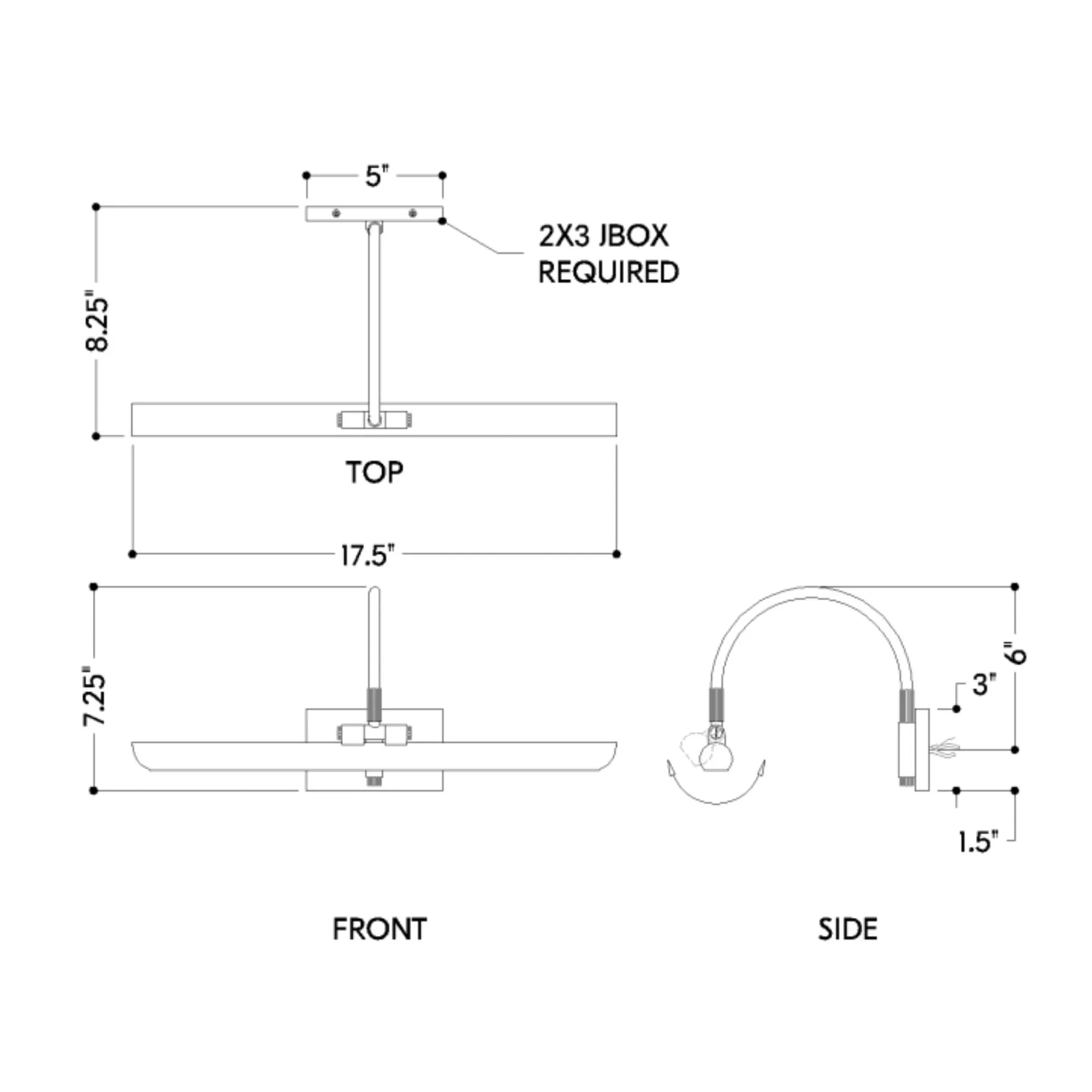 Elowen 18" LED Picture Light, Aged Brass Finish