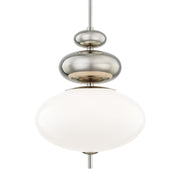 Elsie 21" Pendant, Polished Nickel Finish