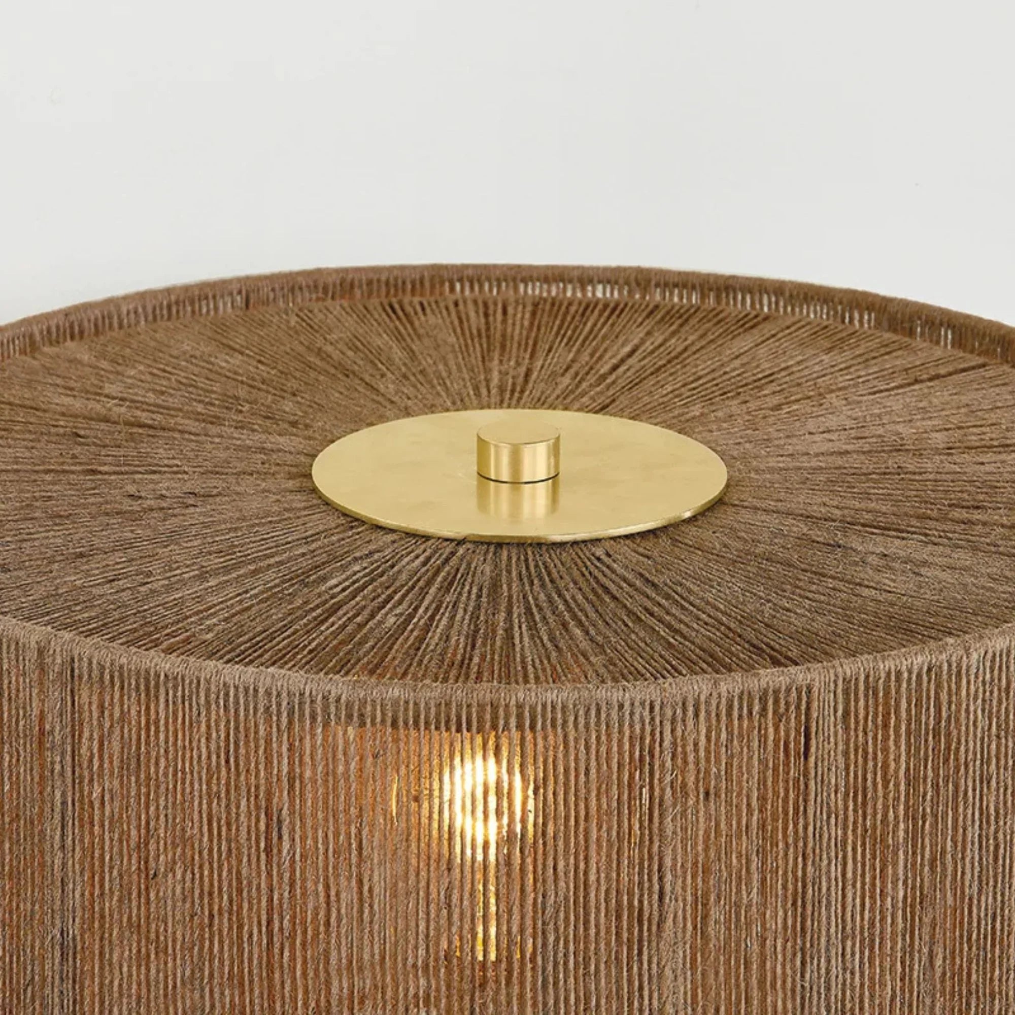 Enya 18" Table Lamp, Aged Brass/Ceramic Shadow Amphora Finish