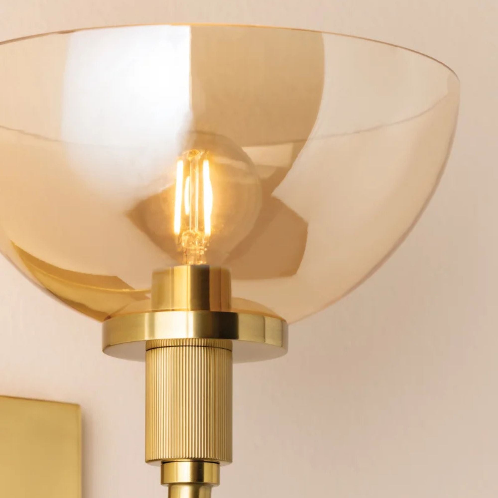 Eva 12" Wall Sconce, Aged Brass Finish
