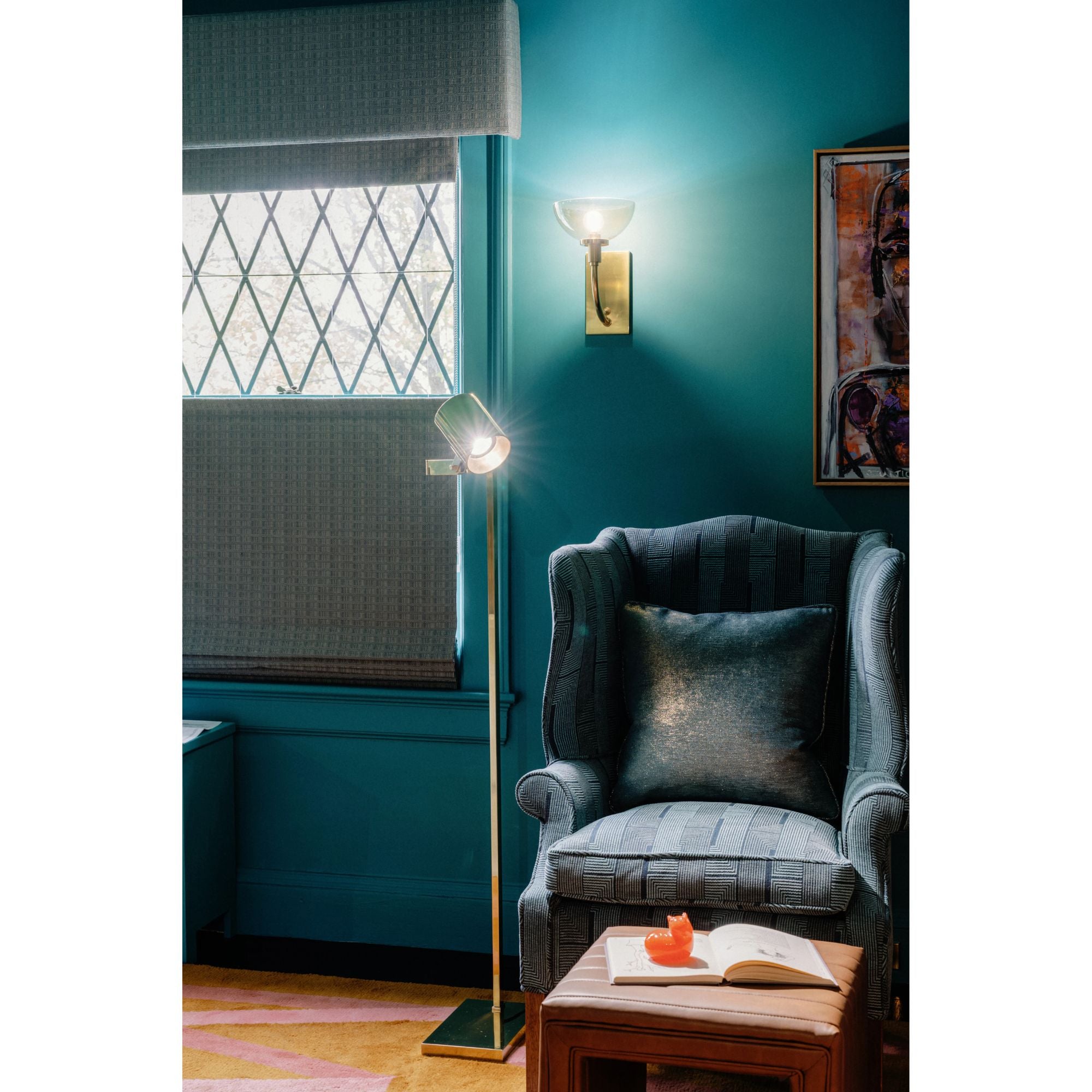 Eva 12" Wall Sconce, Aged Brass Finish