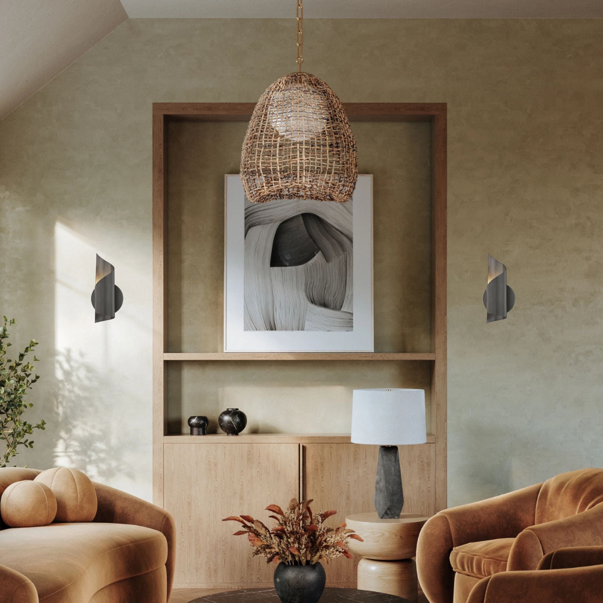 Evie 10" LED Wall Sconce, Old Bronze Finish