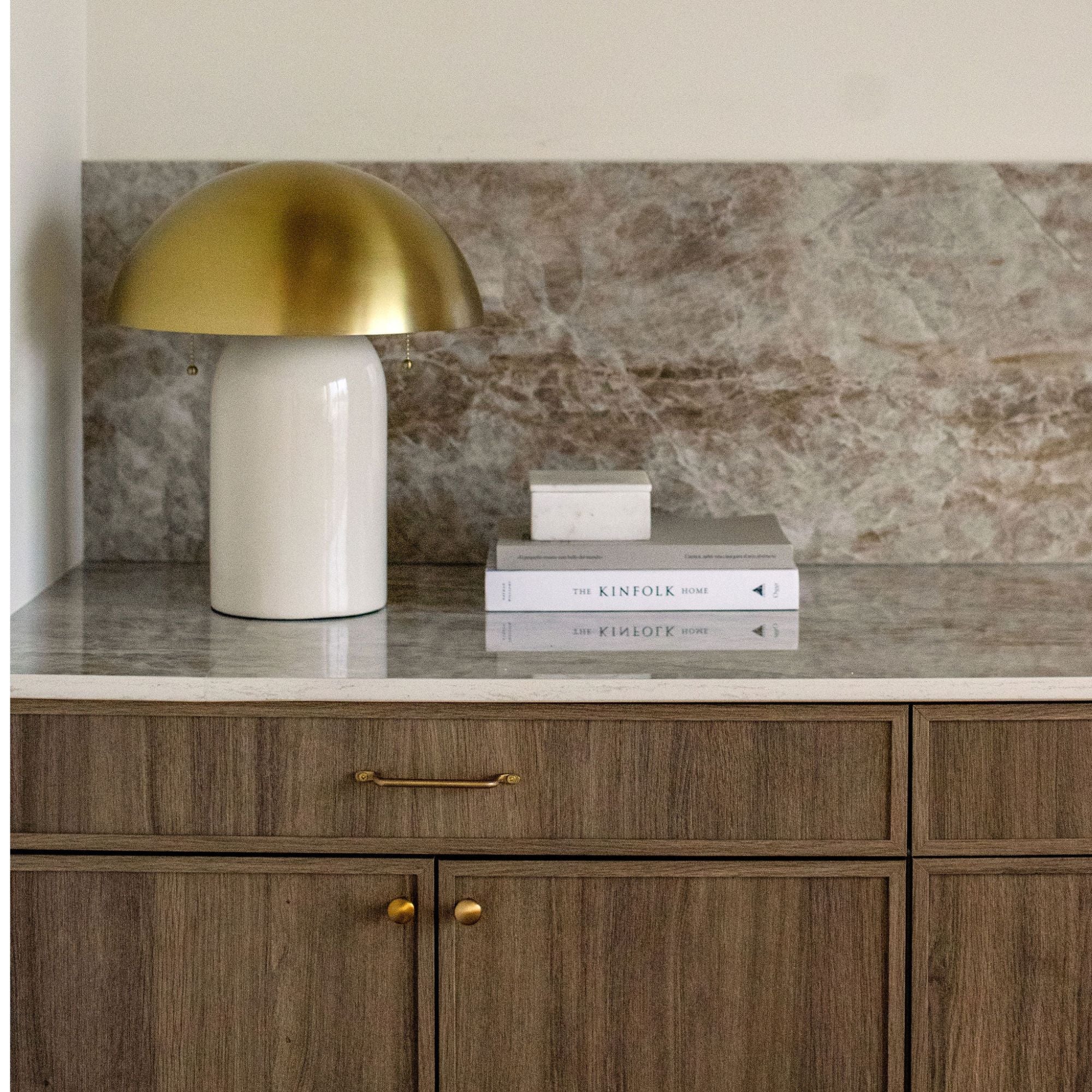 Mitzi - Gaia 17" 2-Light Table Lamp, Aged Brass/Ceramic White Crackle Finish | Bees Lighting