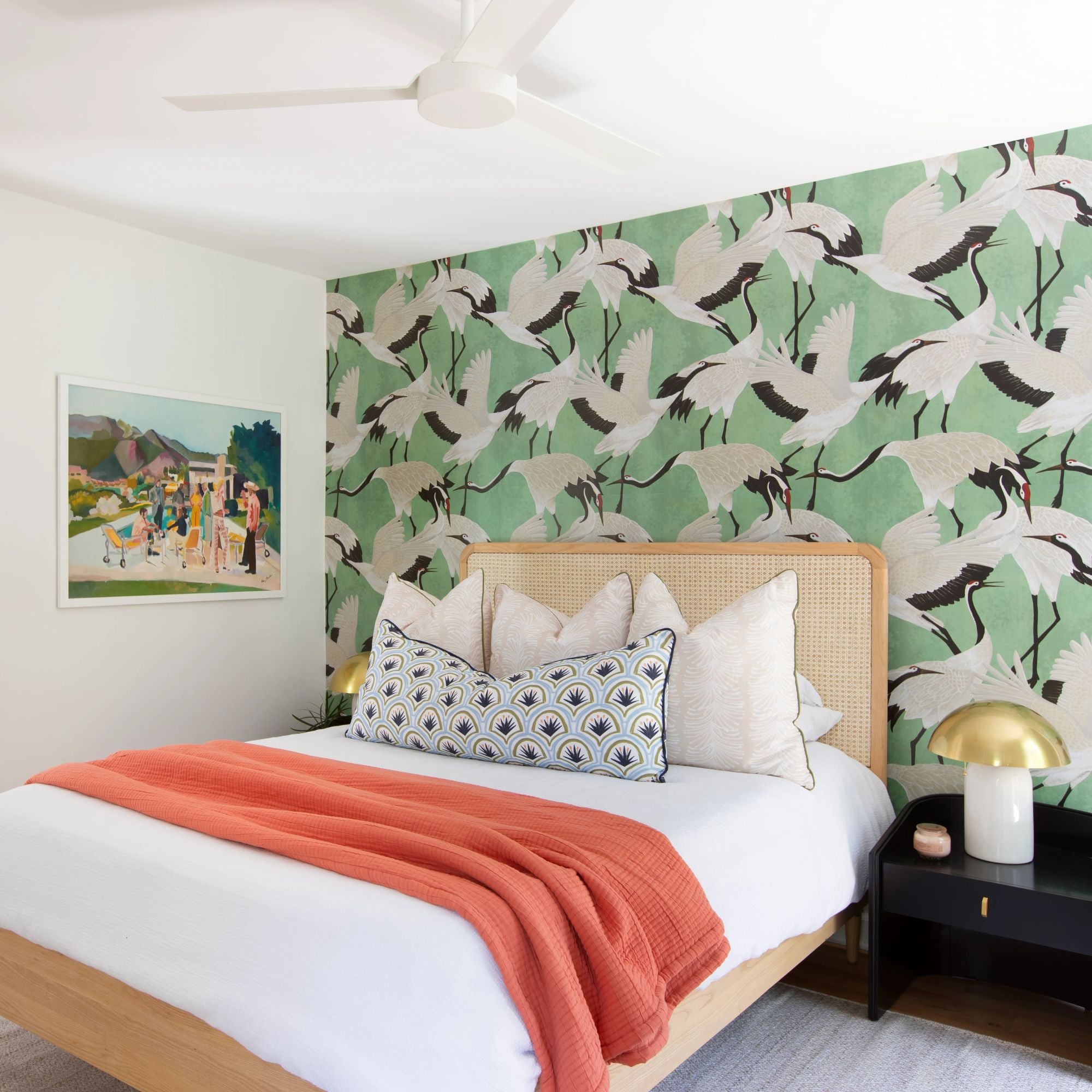 Mitzi - Gaia 17" 2-Light Table Lamp, Aged Brass/Ceramic White Crackle Finish | Bees Lighting