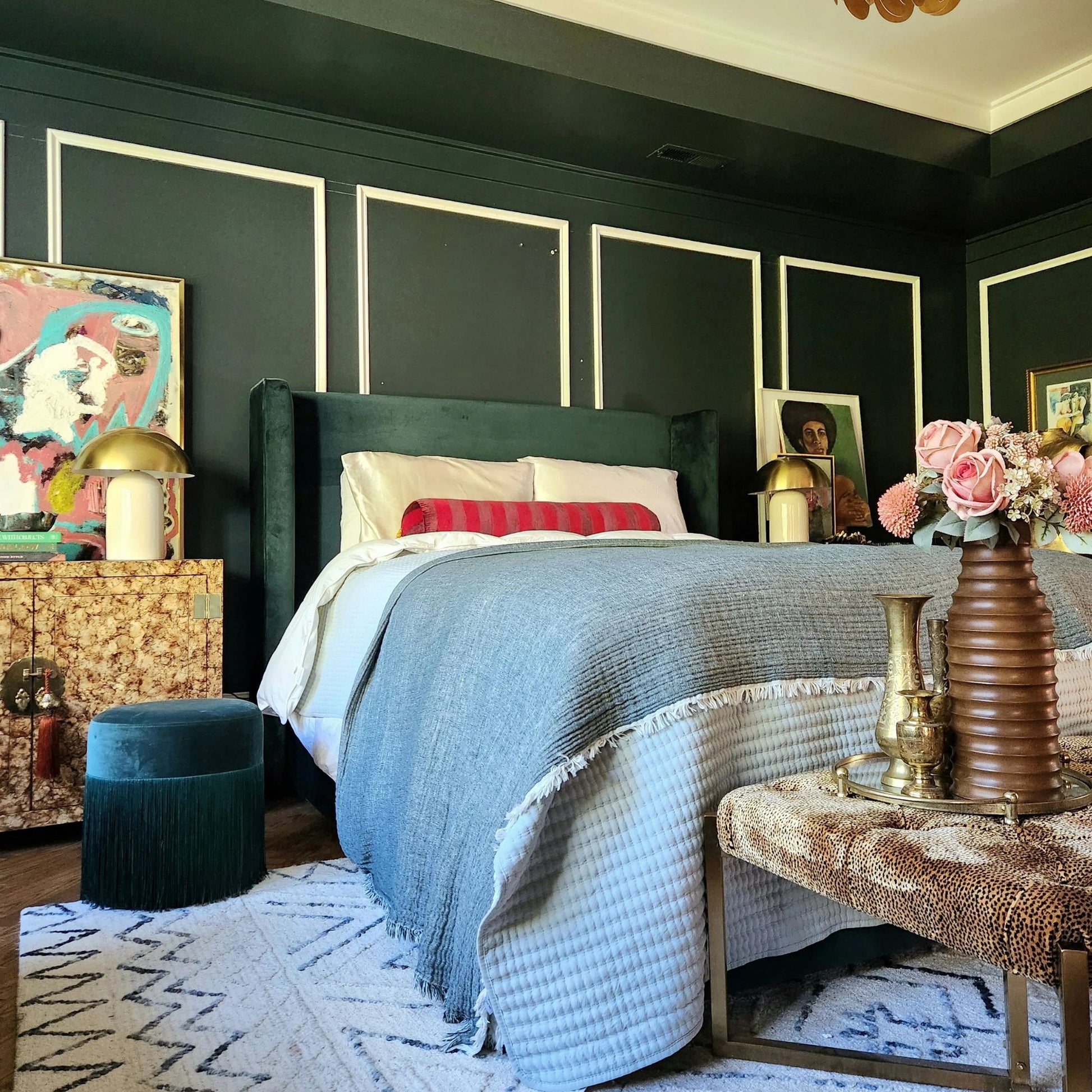 Mitzi - Gaia 17" 2-Light Table Lamp, Aged Brass/Ceramic White Crackle Finish | Bees Lighting